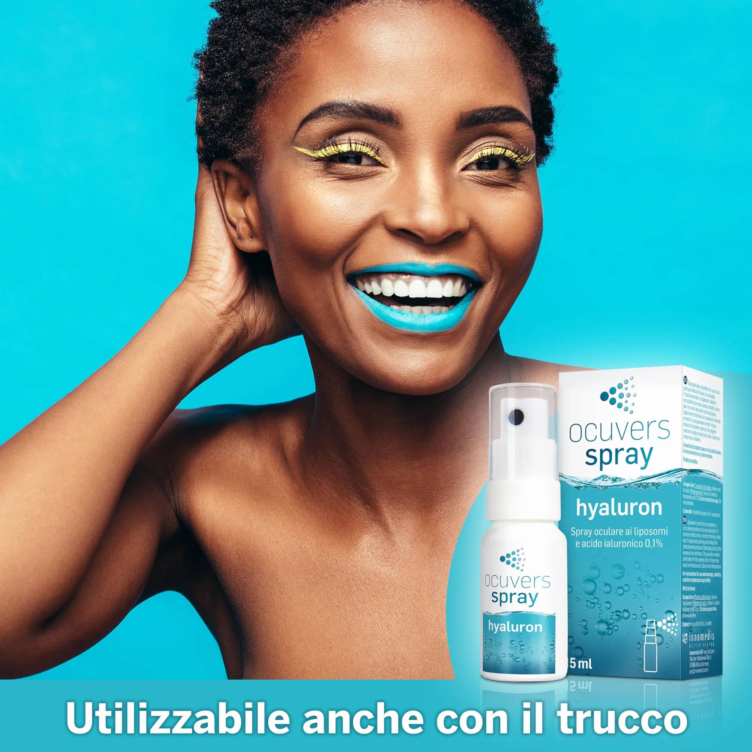 Ocuvers Hyaluron Spray Oculare 15 ml – spray per secchezza oculare con liposomi, senza conservanti