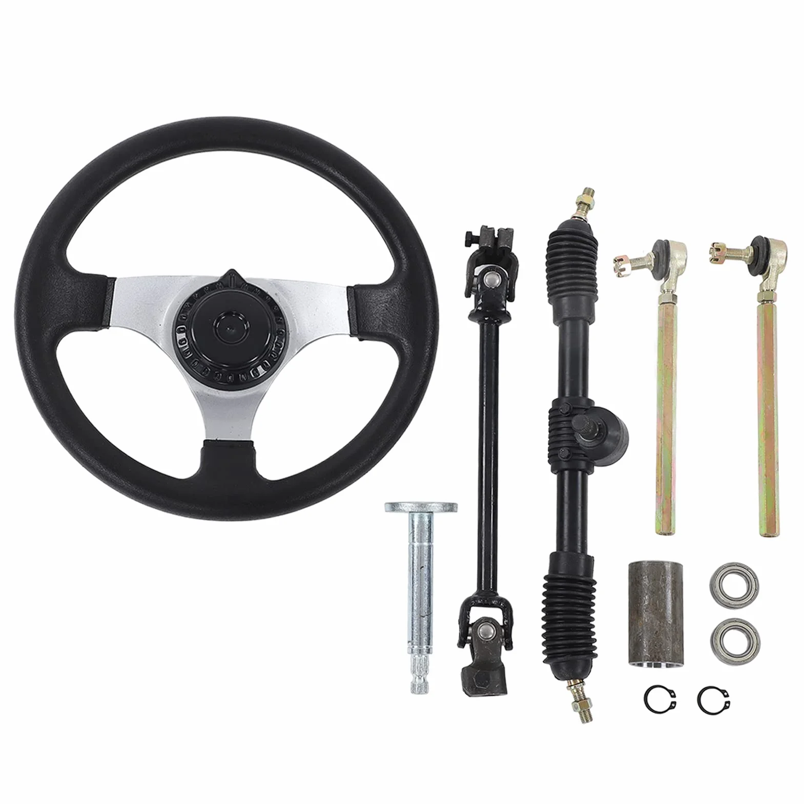 Volante Go kart, asse di diametro 11,8 pollici Kit tiranti Migliore presa Durevole, potente per Quad UTV