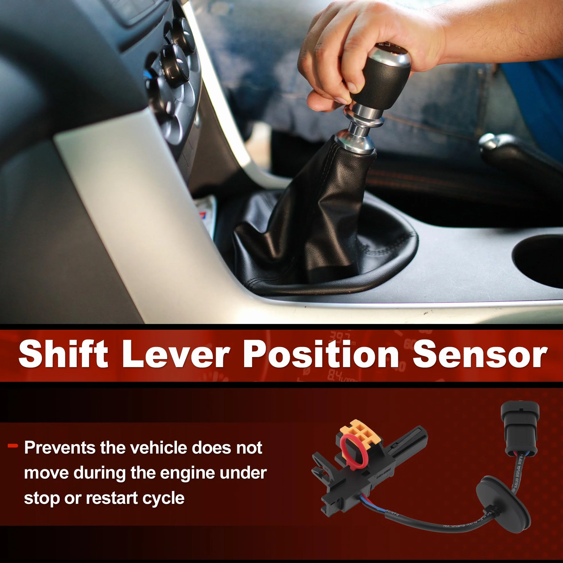 Sensore Di Posizione Leva Cambio Start Stop per Alfa Romeo Giulietta 940 2010-2020 Solo Modelli Manuali Sensore Posizione Leva Cambio 3 Pin 55228312/0055228312