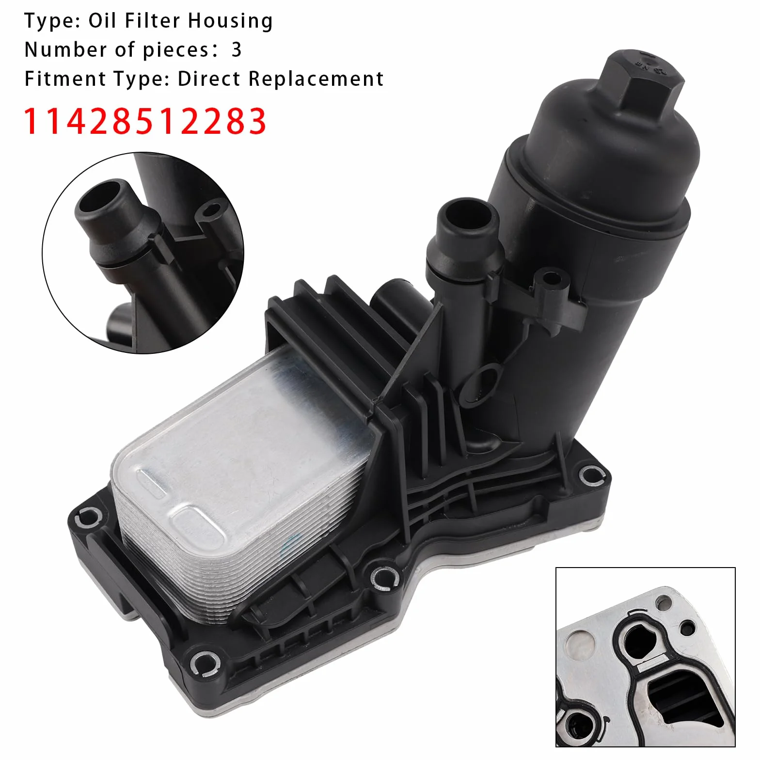 MAD HORNETS Oil Cooler Oil Filter Housing Gaskets 11428512283 for BMW X3 F25 2009-2017