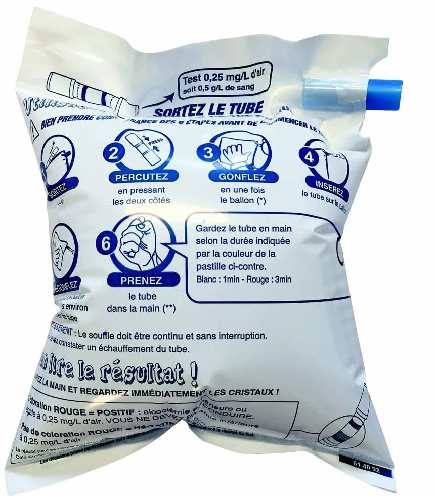 Etilometro Certificato NF X 20702 - Lotto da 10