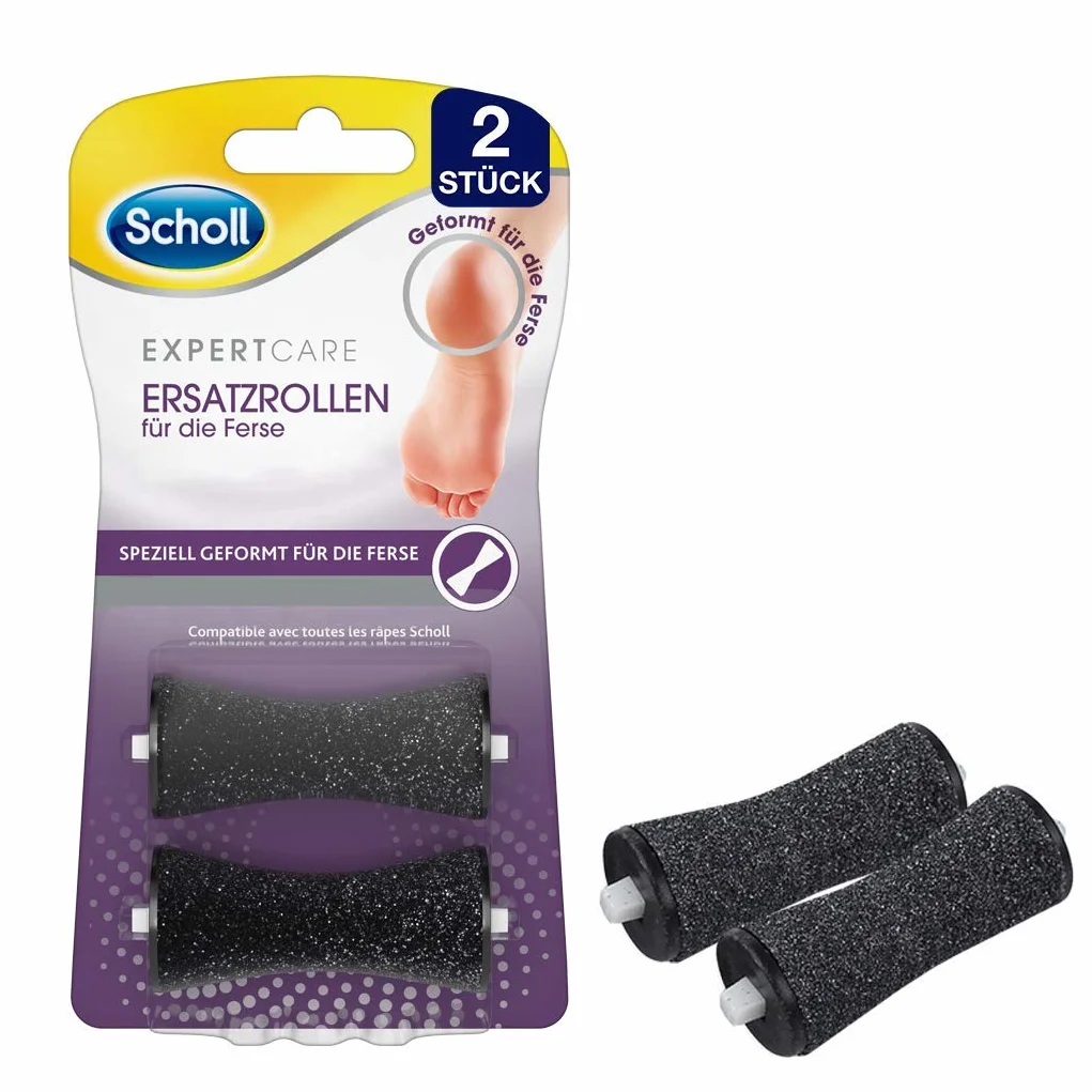 Scholl EXPERTCARE Ricarica rimozione calli elettrico – 2 rotoli con particelle diamante