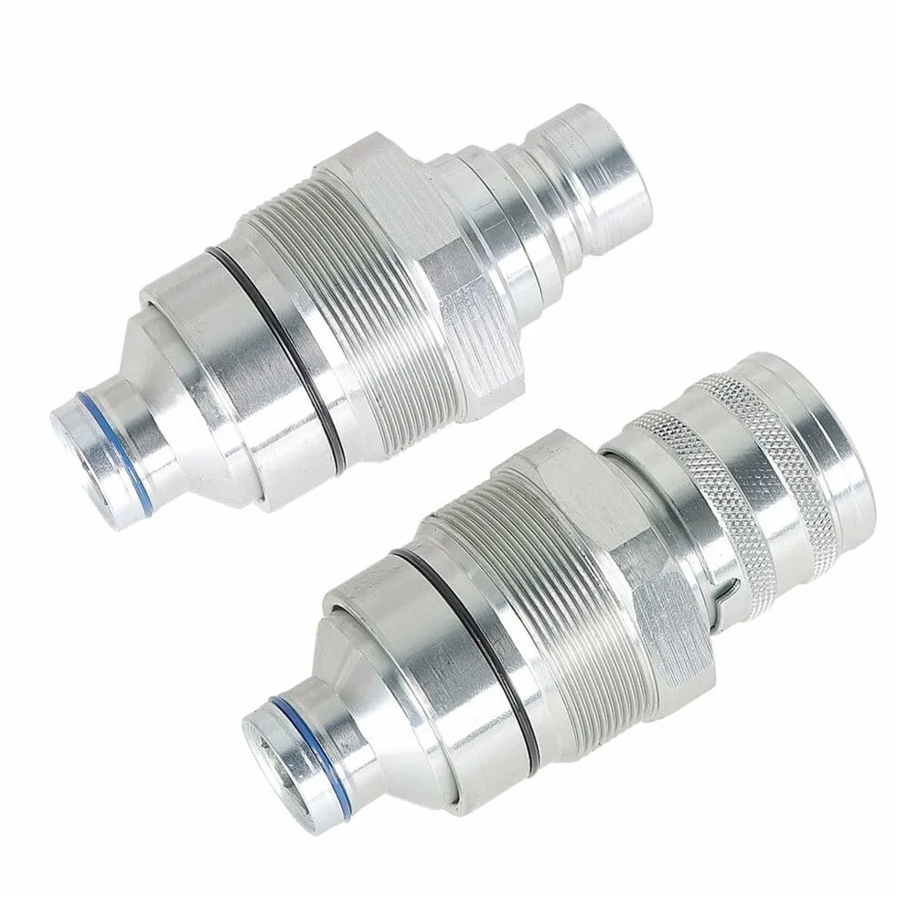 Kit accoppiatore maschio e femmina a faccia piatta ISO 16028 per bobcat Skid Steer Loader, filettatura 1/2"
