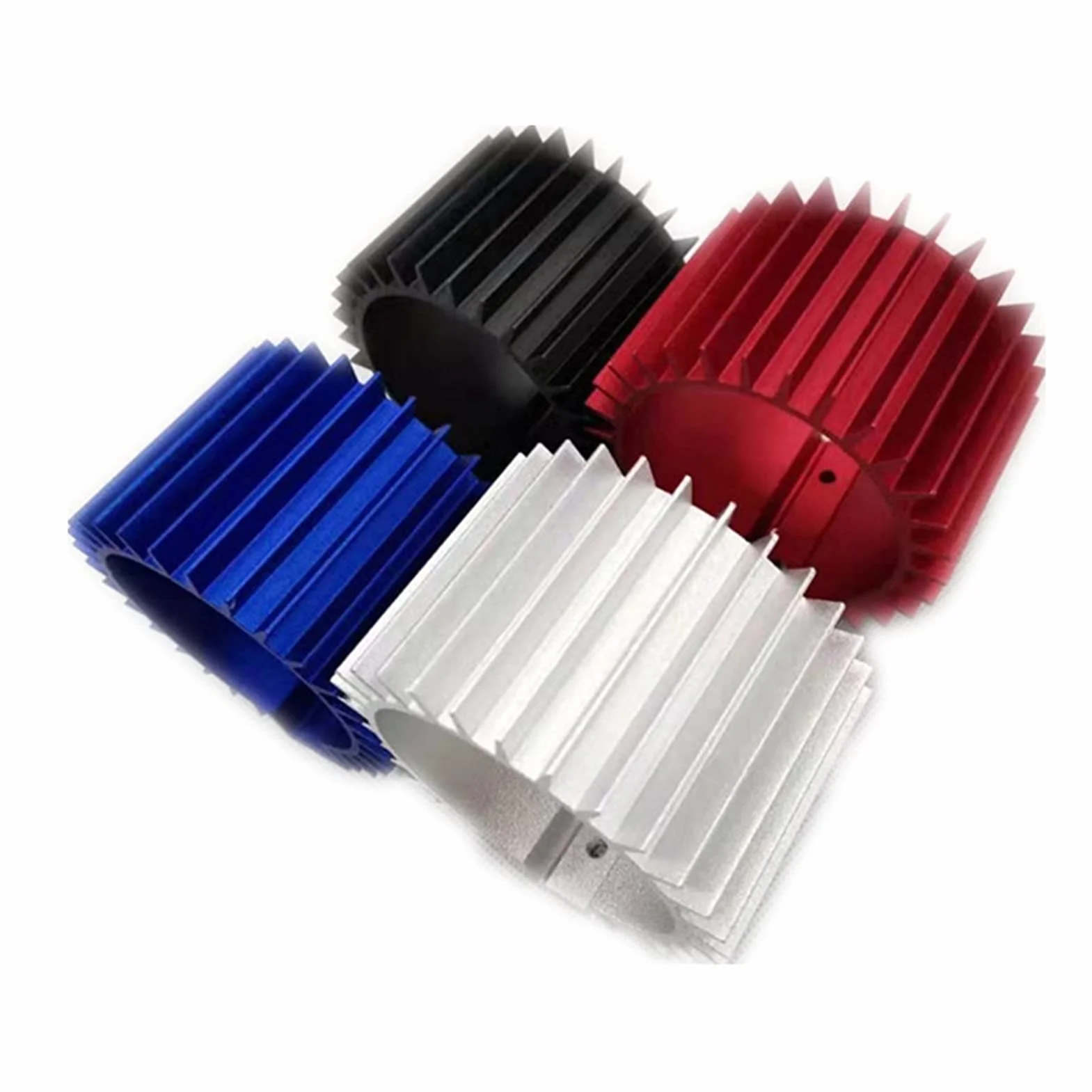 Auto filtro olio Copertura motore dissipatore raffreddamento Cap alluminio Billet Kit filtro olio ID 3" L 66mm radiatore SILVER