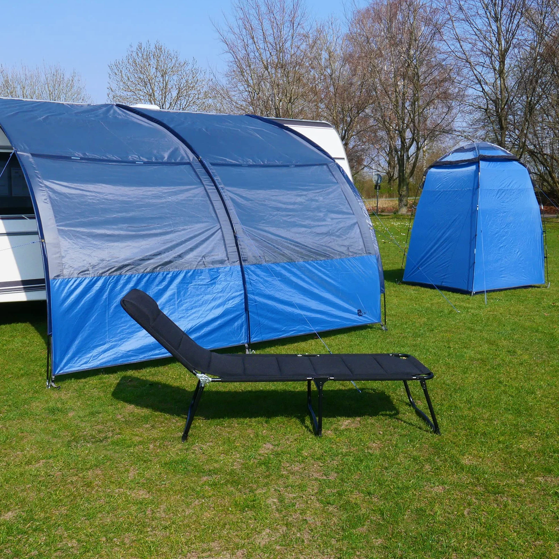 Tettoia per roulotte e camper Gear Riviera 4 misure 2-3,5m larghezza 260cm profondità protezione UV 50+