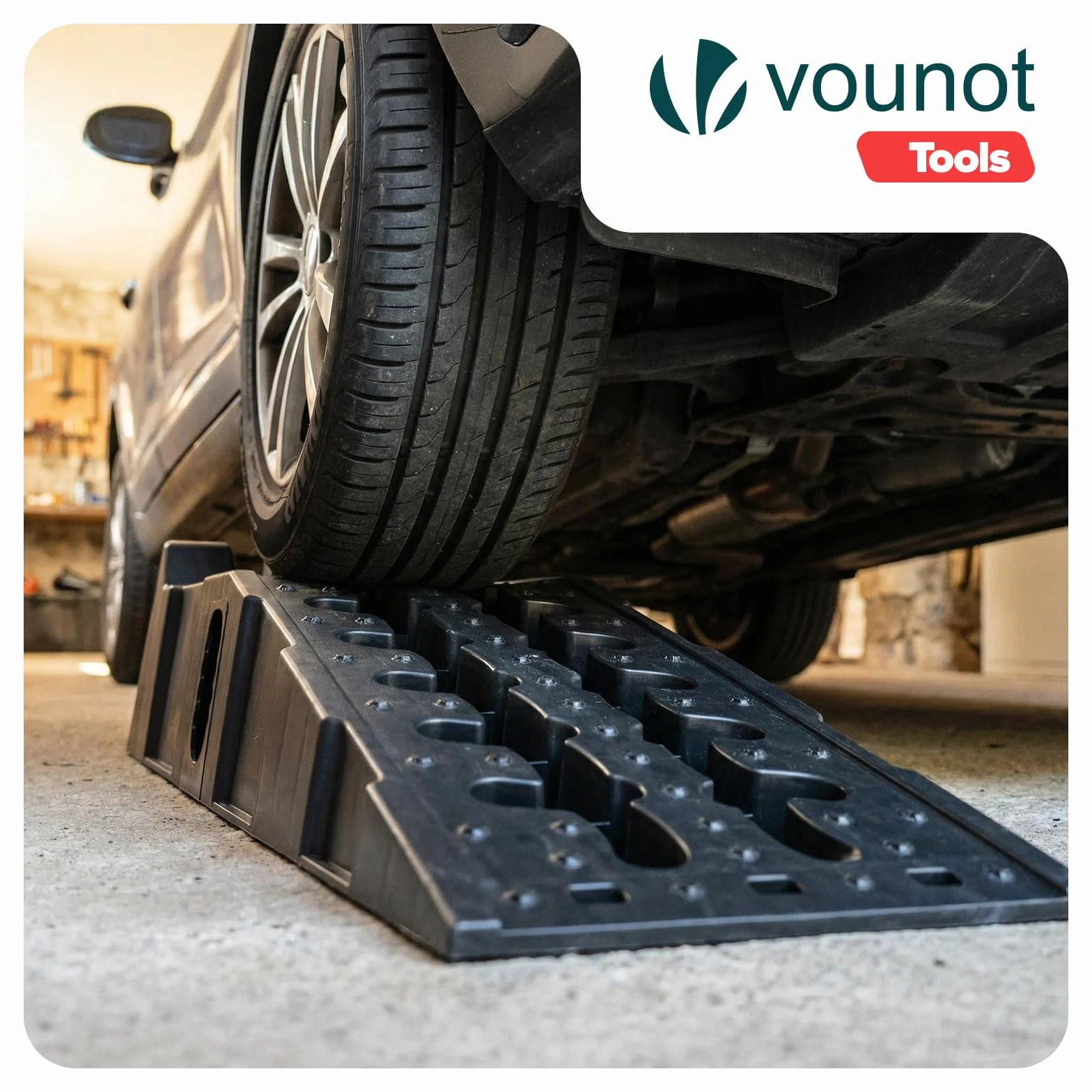 VOUNOT® Set di 2 Rampe per Auto da 5 Tonnellate Rampe di Carico Antiscivolo