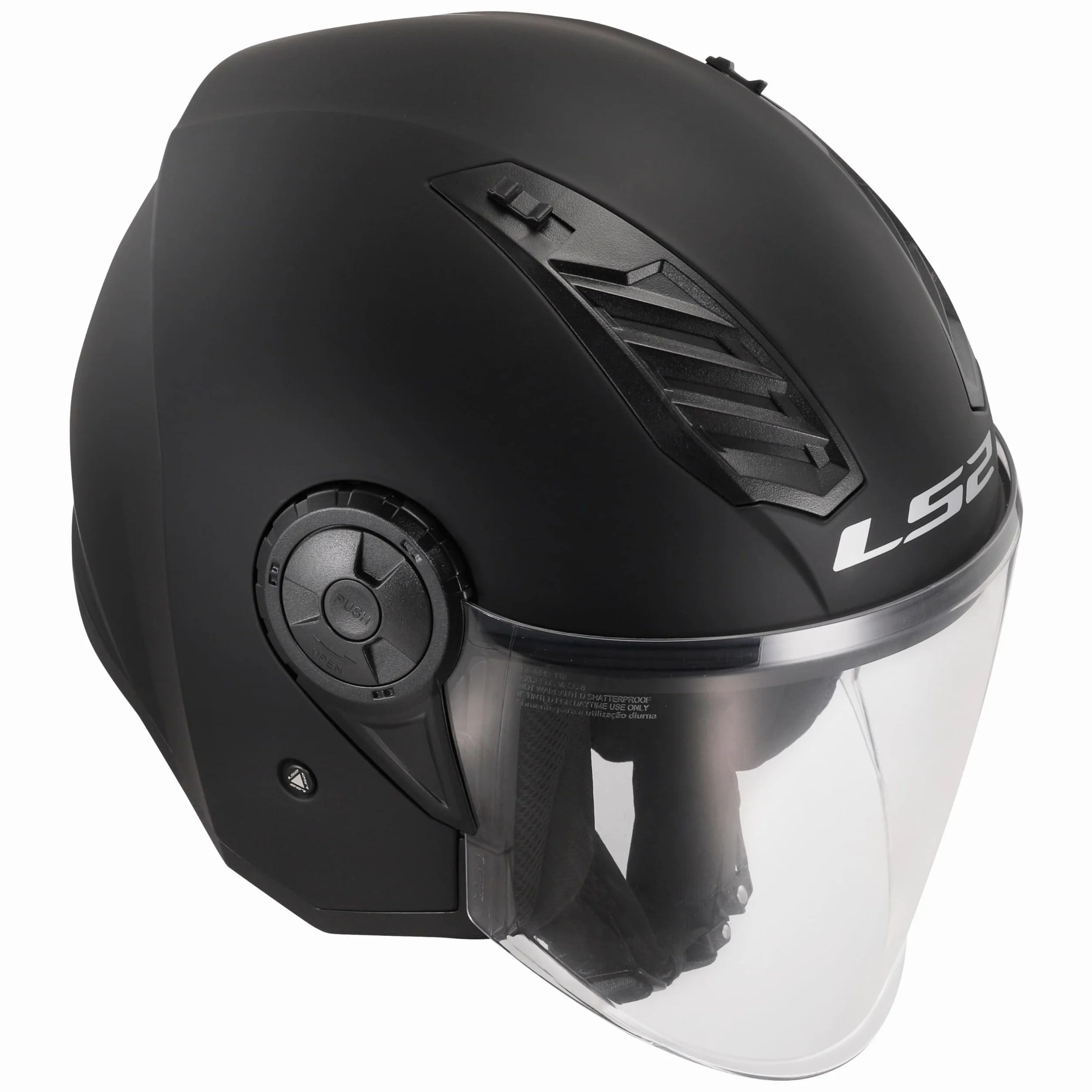 Open Faced Motorcycle Helmet. LS2 Airflow II ECE 22.06