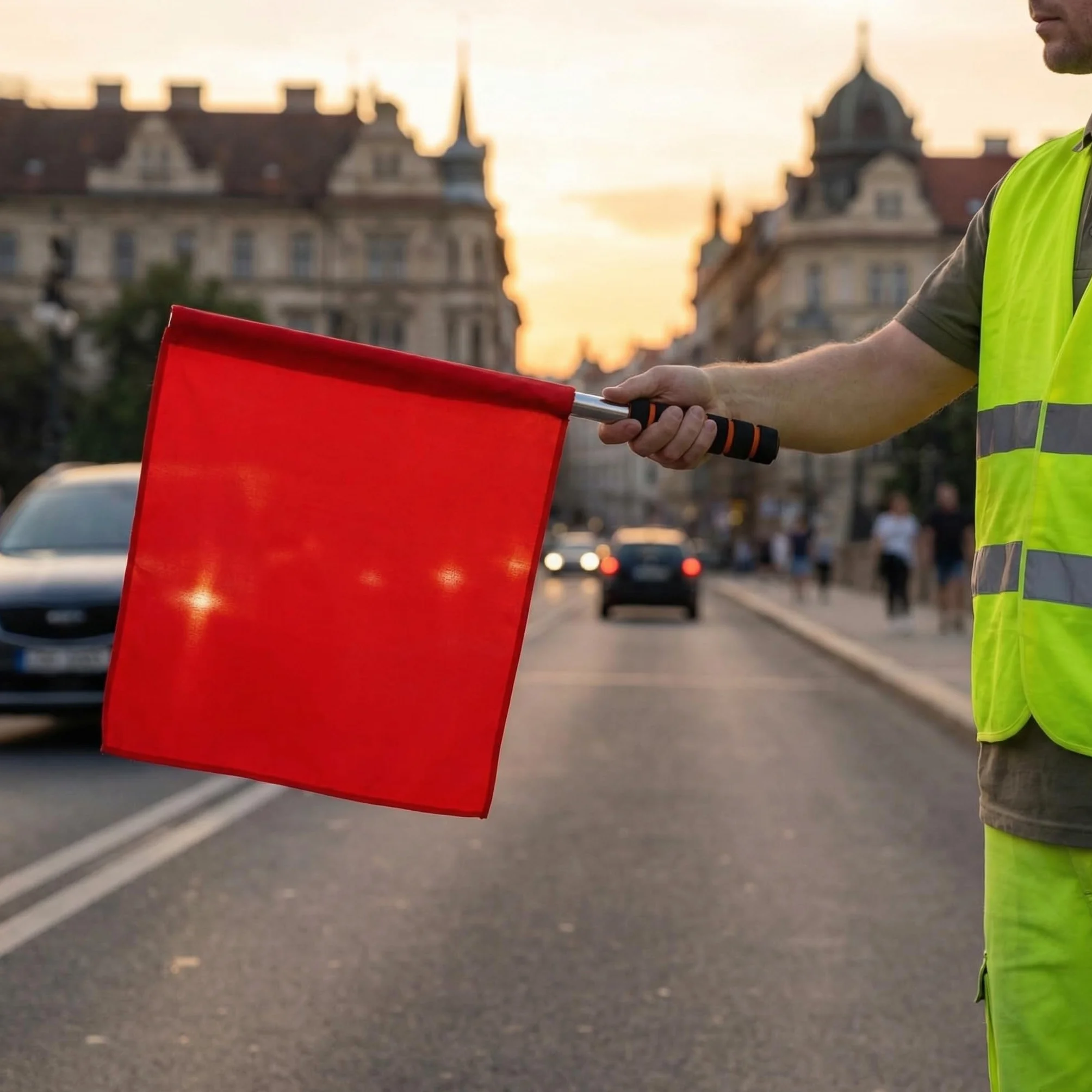 TOYANDONA 3 bandiere da corsa sventolanti durevoli per eventi sportivi segnale ad alta visibilità