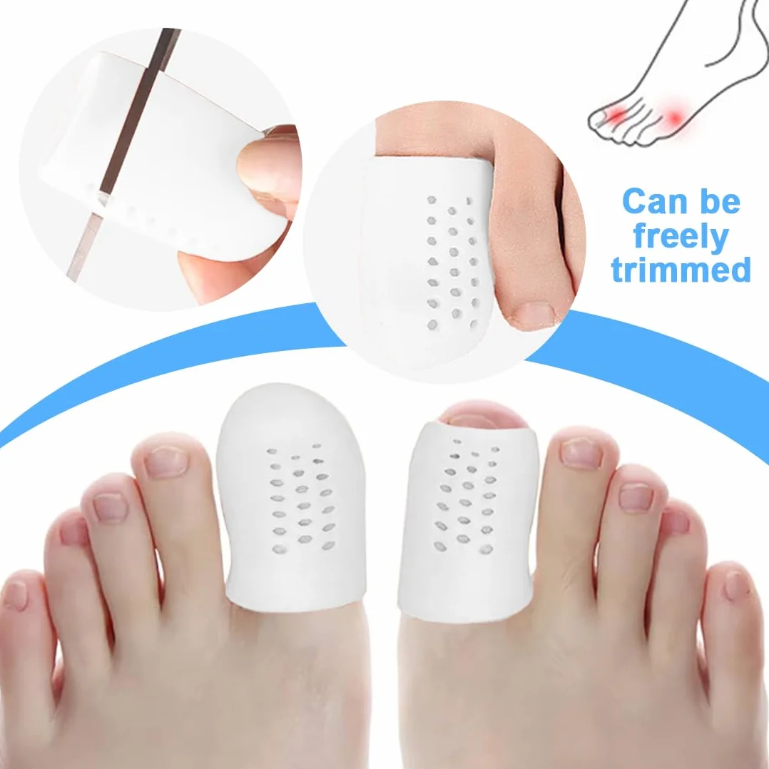 Copri Alluce Silicone Protezione Dita Piedi, 16 Pezzi Traspiranti