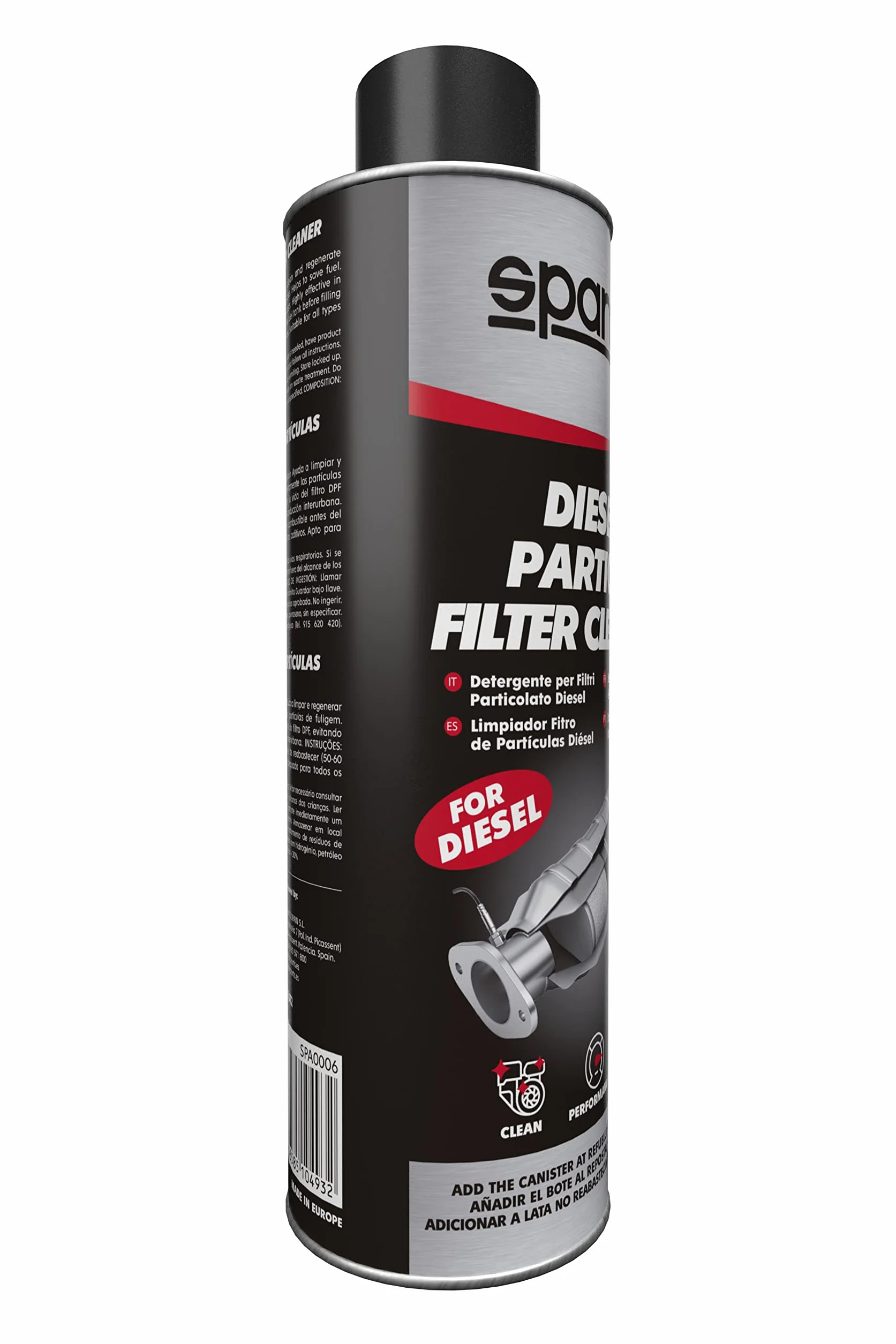 Sparco Additivo per la Pulizia del Filtro antiparticolato Diesel 300 ml