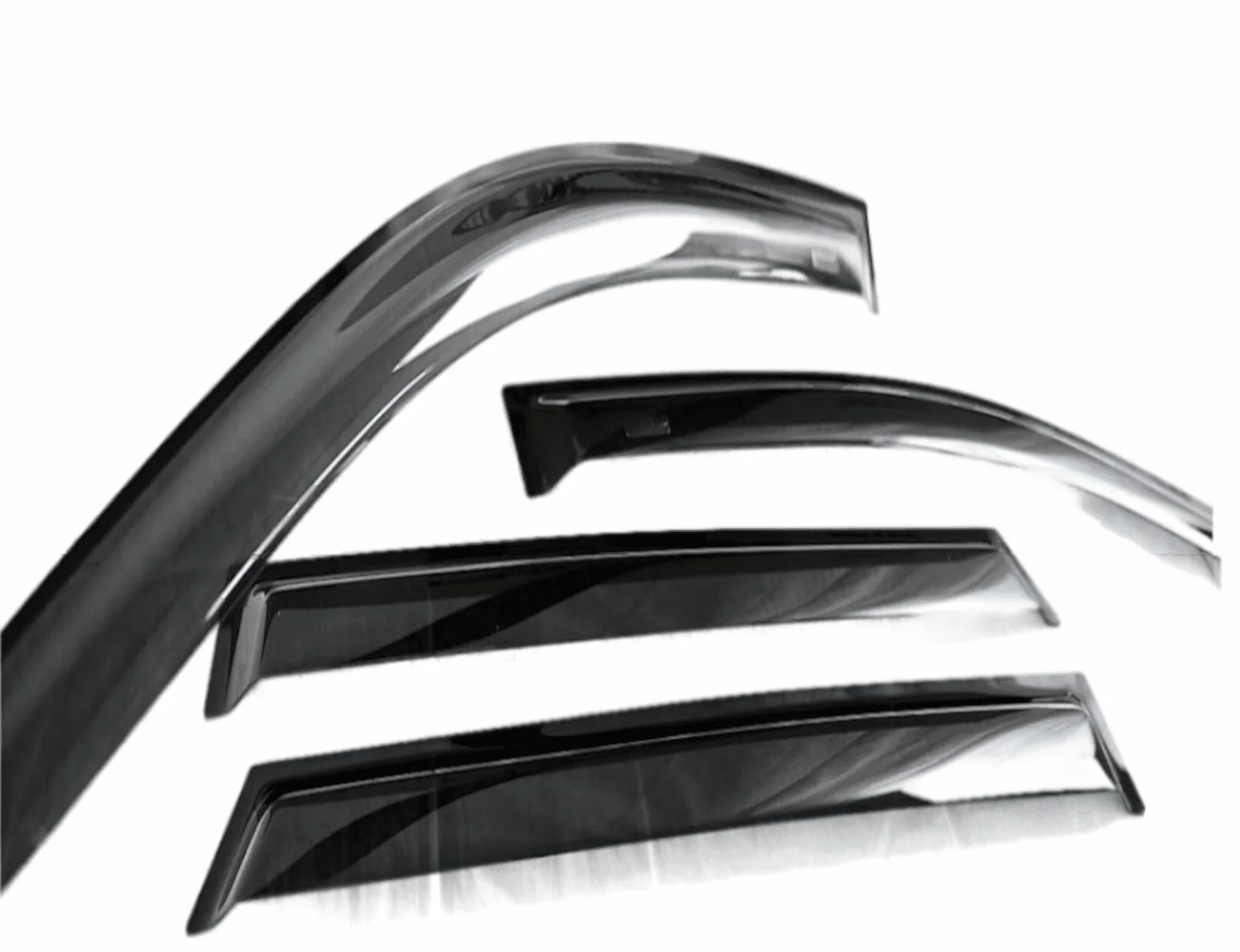 4 deflettori d'aria compatibili con BMW Serie 1 (F20) 5 porte 2011 2012 2013 2014 2015 2016 2017 2018 2019 acrilico