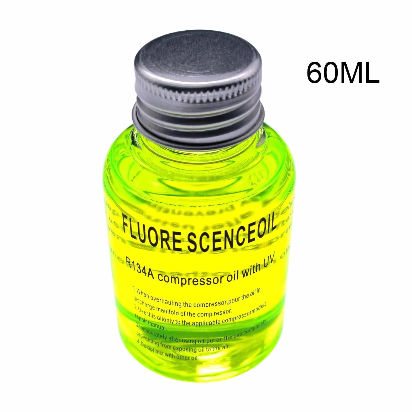 Olio per la rilevazione di perdite del climatizzatore - Tracciante UV fluorescente per linea refrigerante, rilevatore di perdite a lunga durata | Agente diagnostico per impianto di climatizzazione per