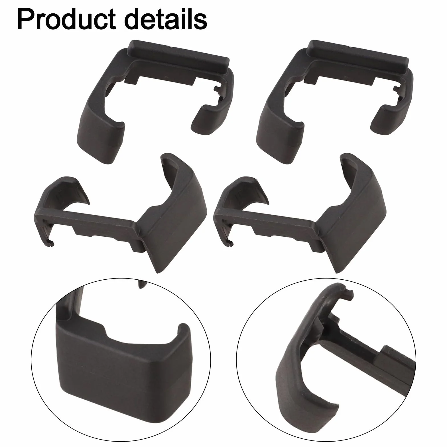 4 guide scorrevoli per coprisedili auto, per ID.4X 2021-2025, anteriore posteriore sinistro destro, OEM 11D881347 11D881348, parti interne di ricambio in plastica nera