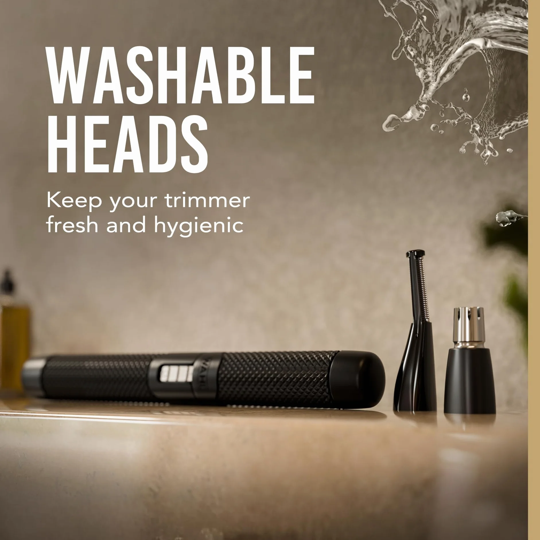 WAHL Manscaper 2 in 1 Tactical Taglia sopracciglia a doppio lato e taglia peli del naso uomo