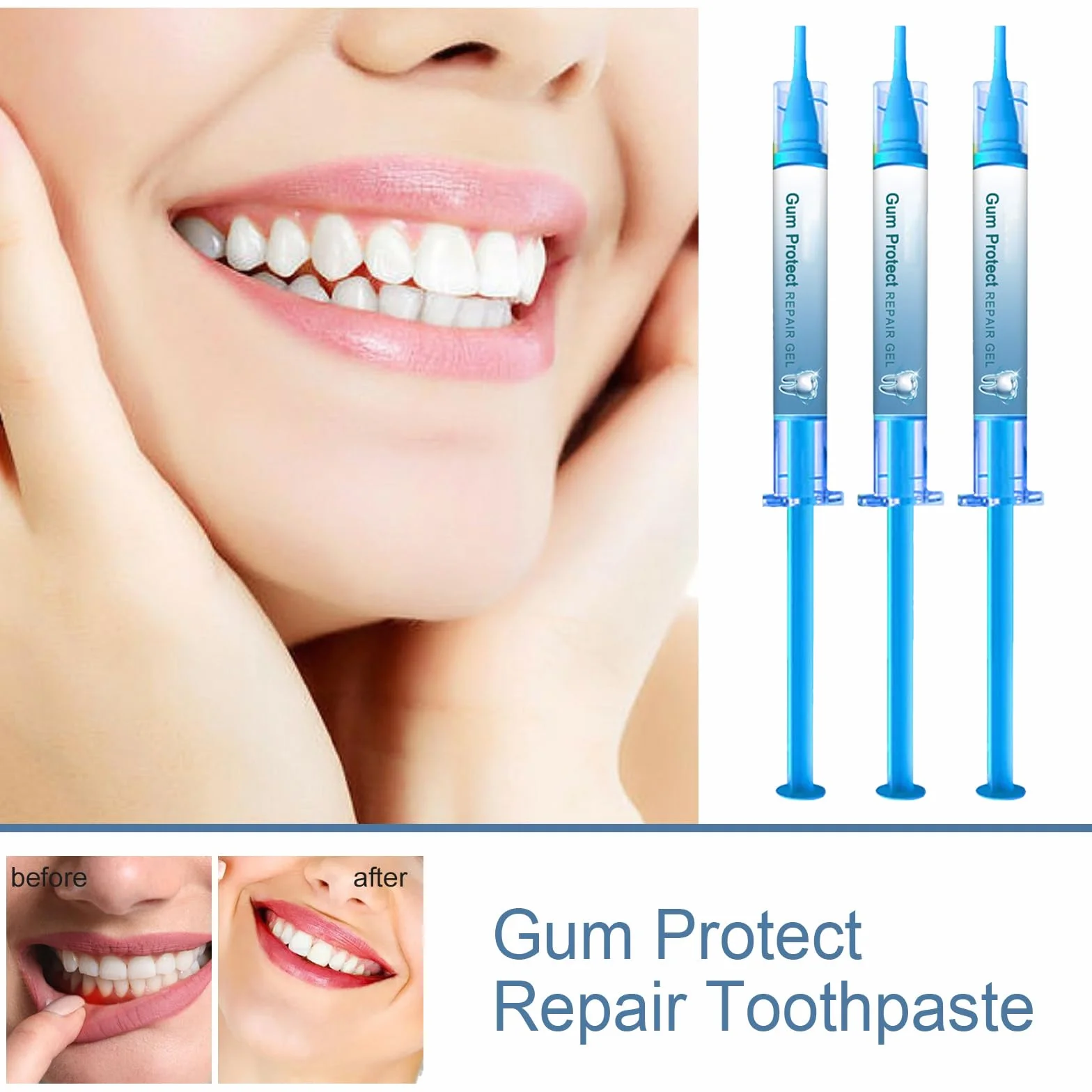 Gel per la cura delle gengive trattamento gengivale dentale rigenerante