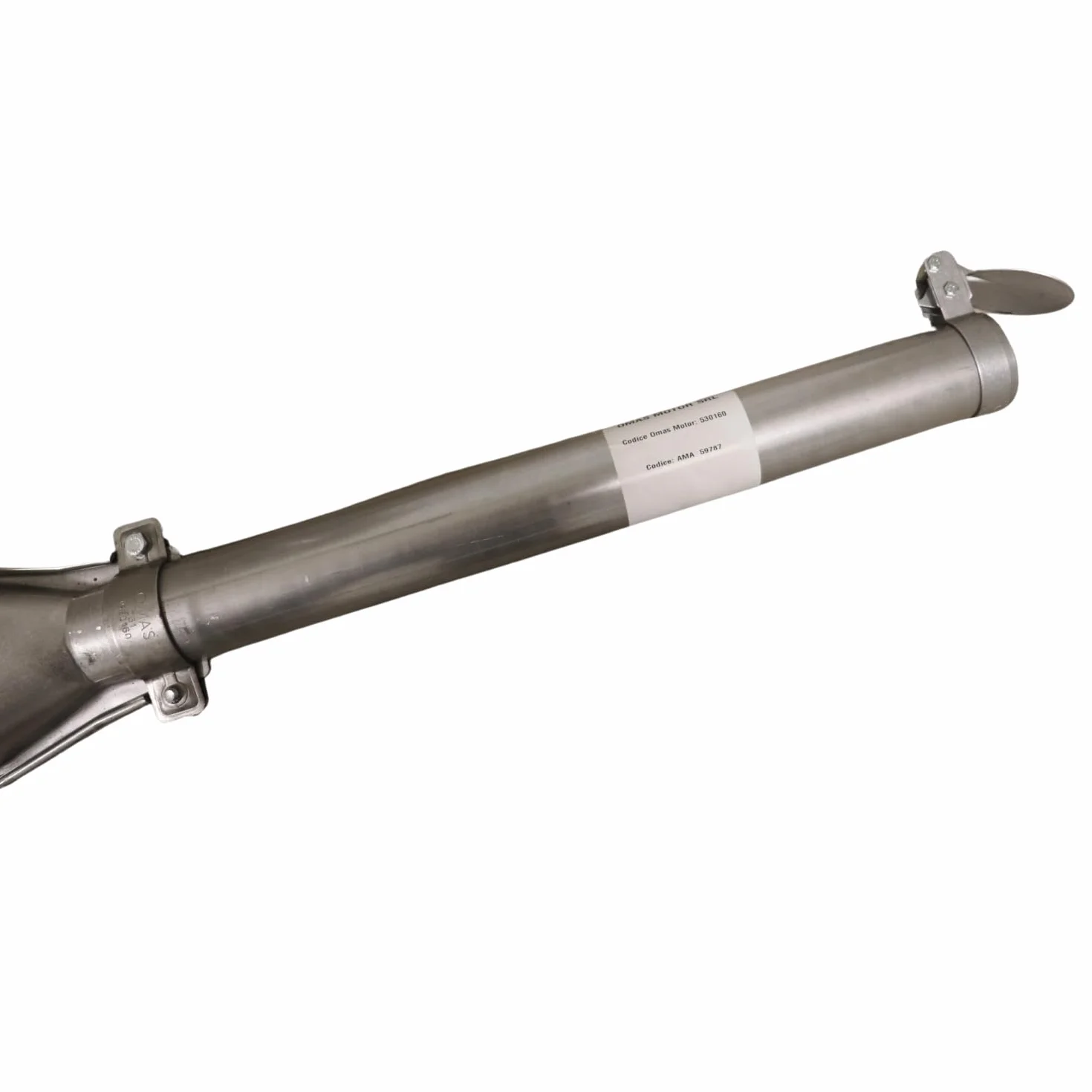 Marmitta per trattore Fiat: Marmitta con prolunga dritta 1320 mm, Diametro 60 mm