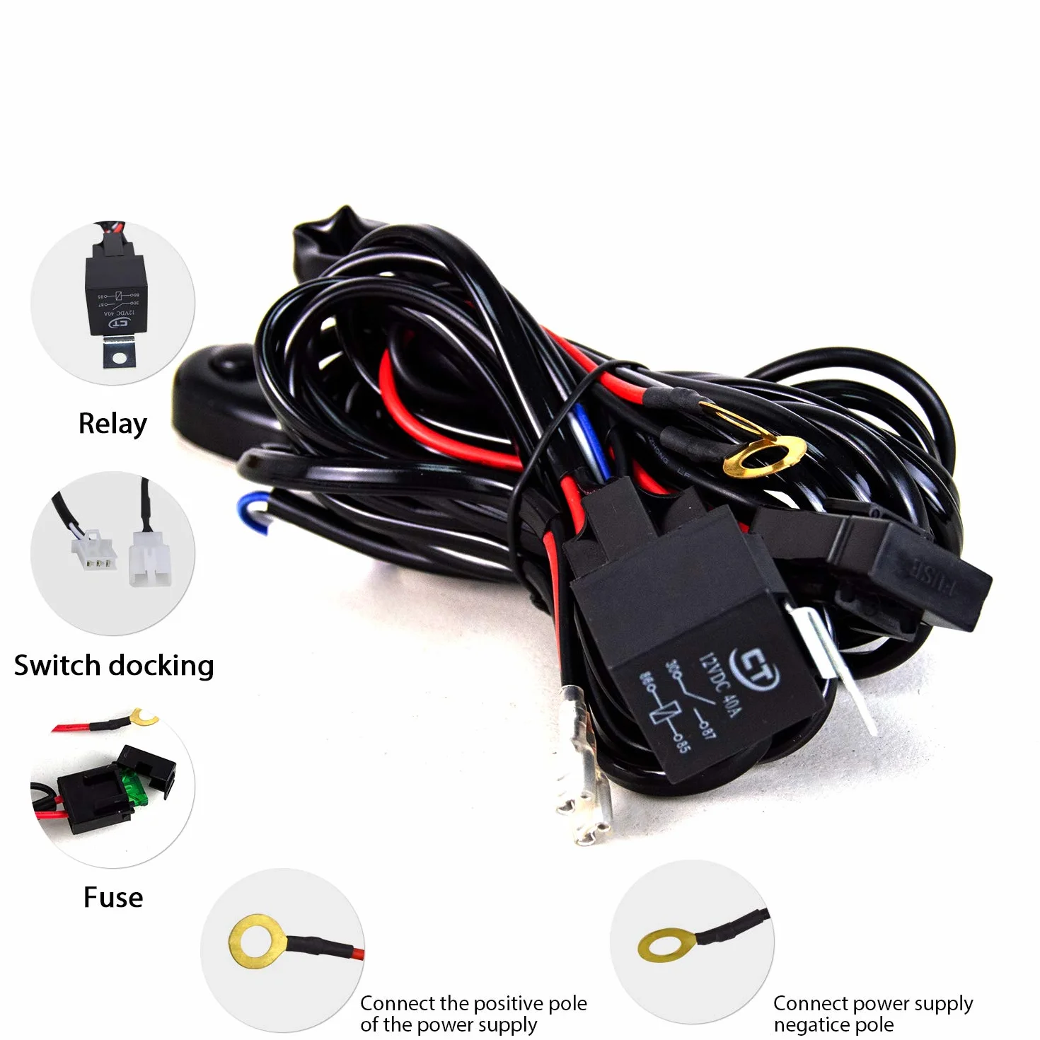Willpower Barra LED Fuoristrada Barra Luce a Led 107cm 240W Combinazione di Fascio Spot e Inondazione 12V 24V Con Cablaggio Fari LED Luci da Lavoro per Trattore Auto Camion Barca 4x4 ATV