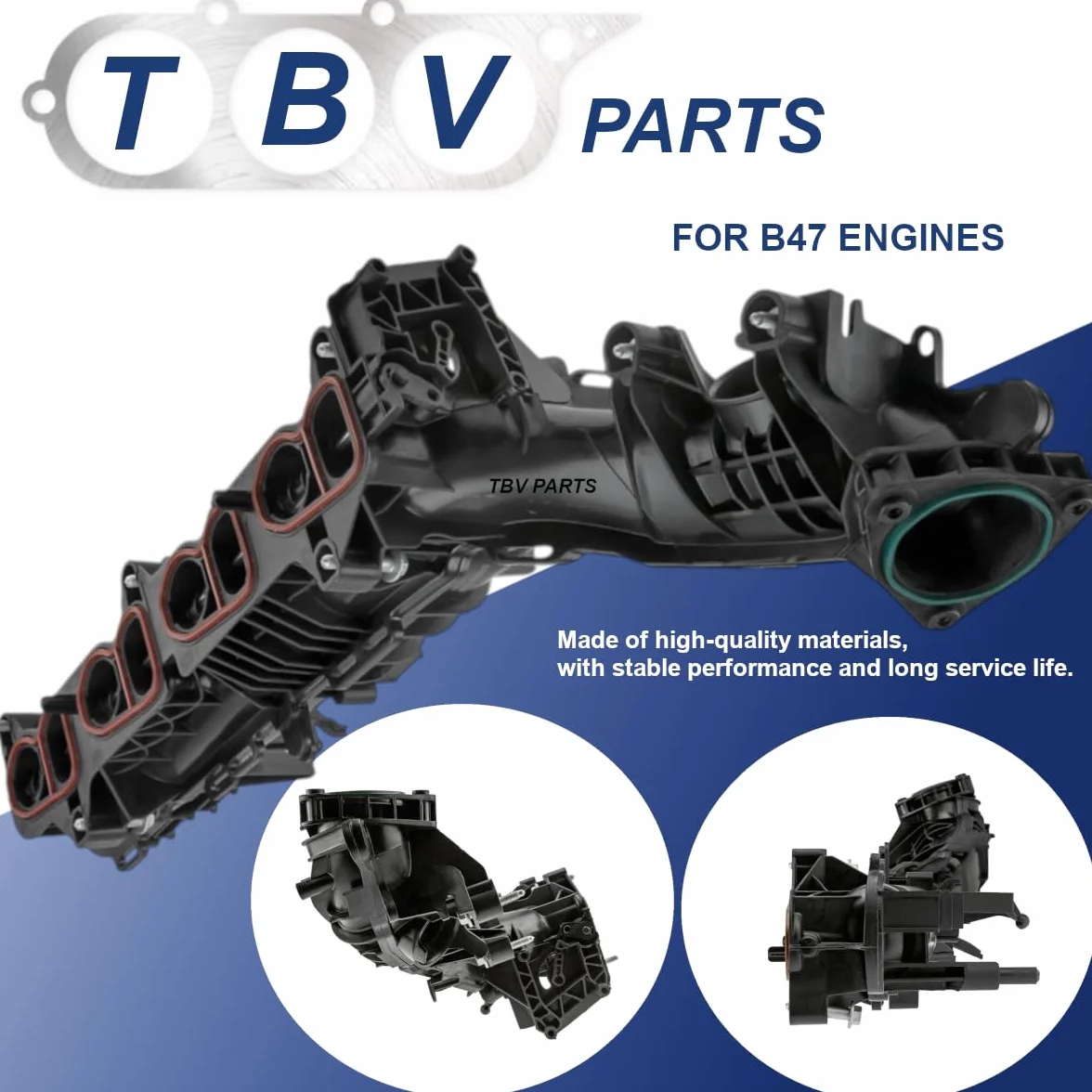 Collettore di aspirazione 11618513655 compatibile per motore B47 Modulo collettore di aspirazione erie 1, 2, 3, 4, 5, 7, X3, X4, X5 8513655 11618580274 8580274