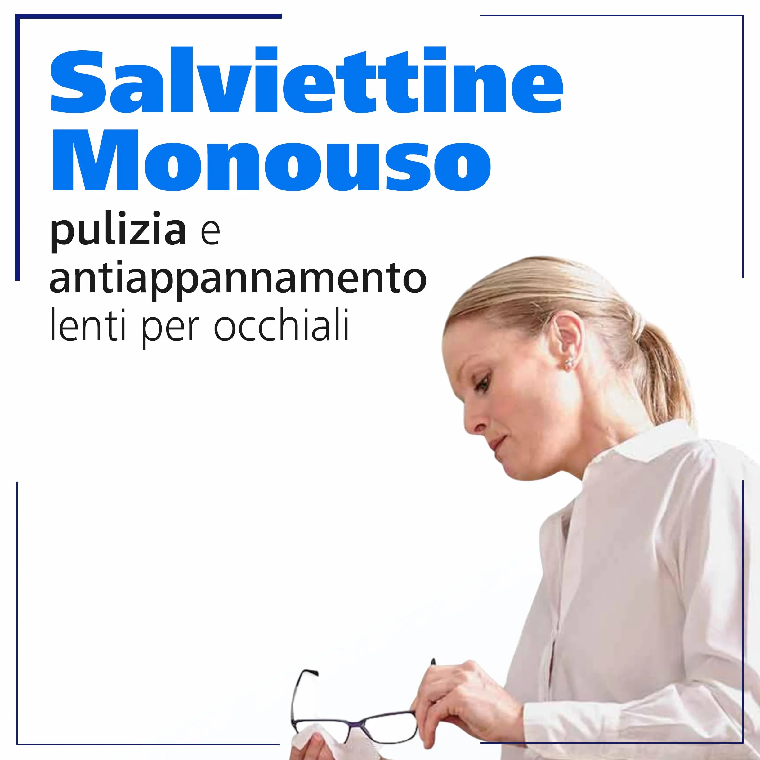 ZEISS Salviette Pulisci Occhiali Antifog 120 pezzi - Salviette Lenti Ottiche Antiappannamento