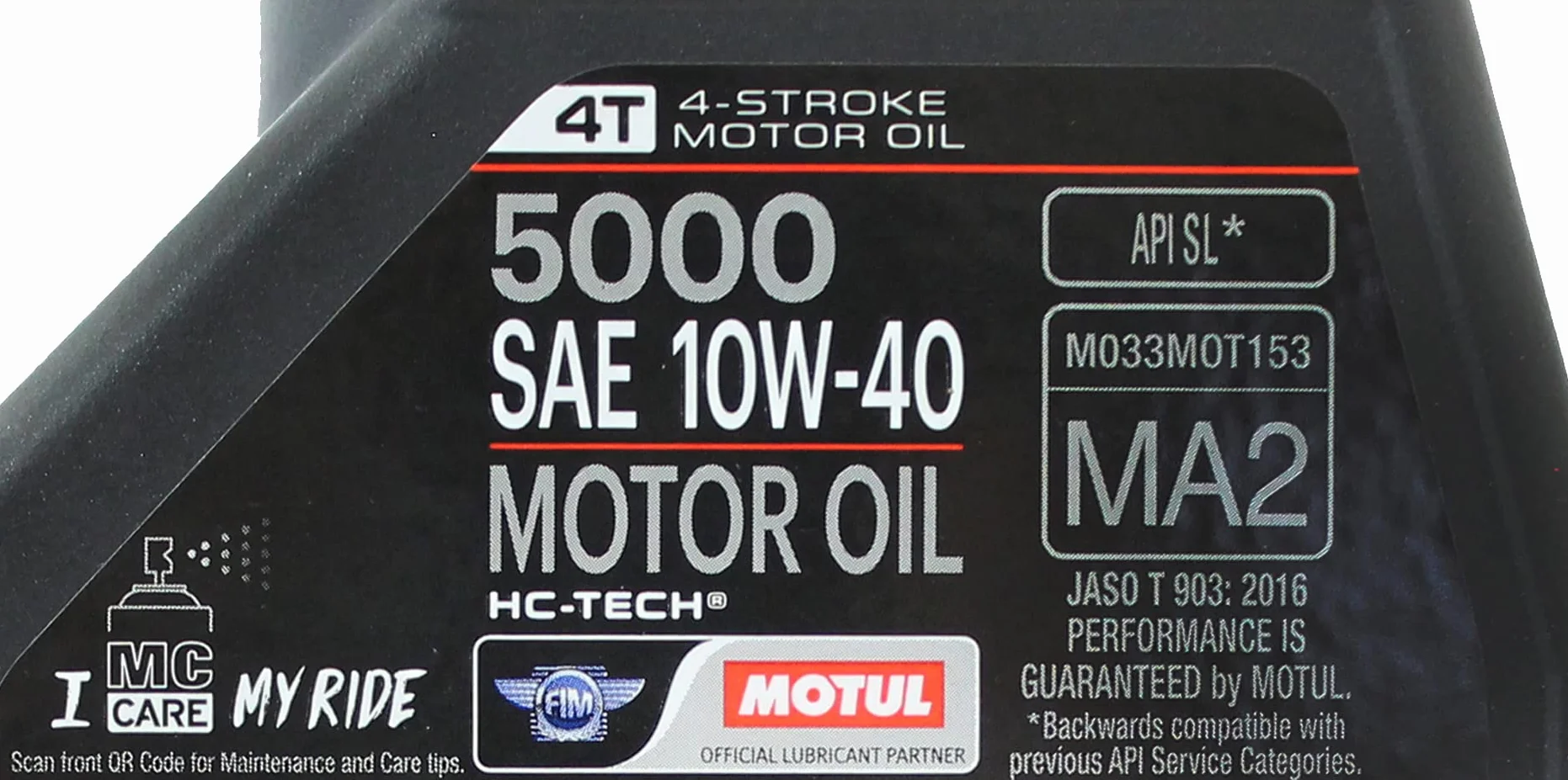 Motul 5000 10W40 Olio per motocicletta 4 tempi 1L semi sintetico