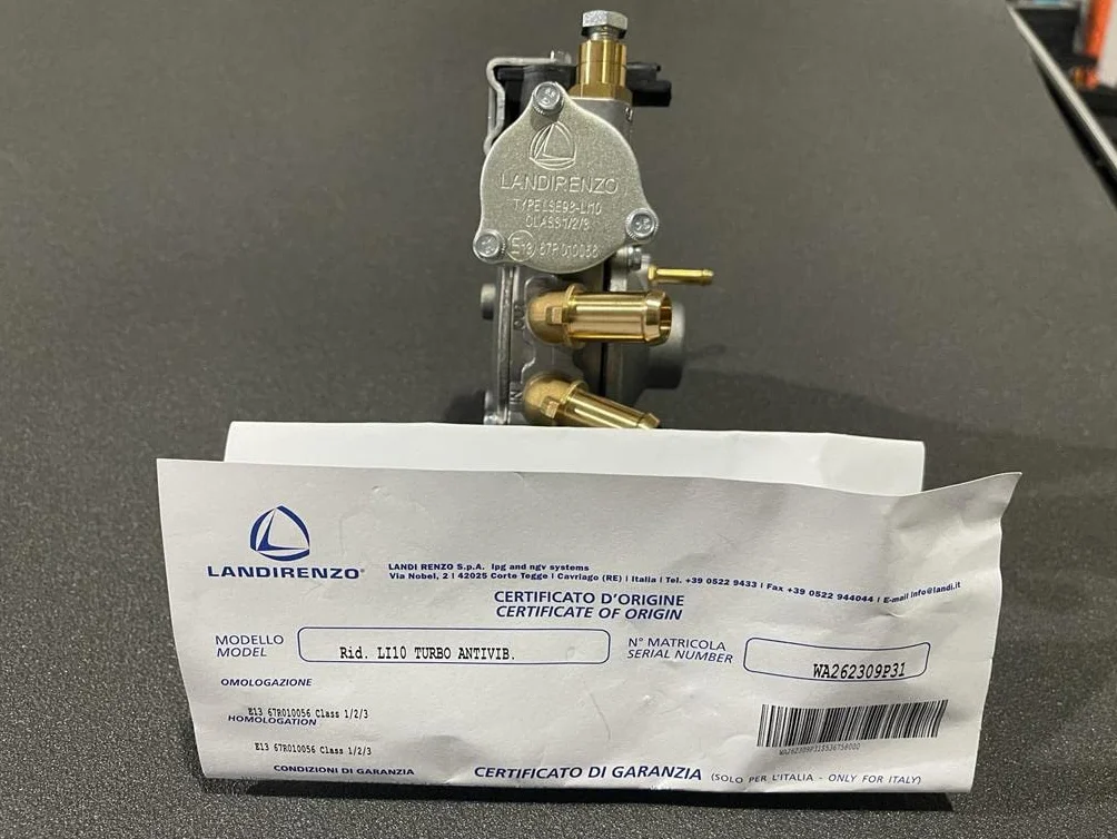 riduttore originale Landi Renzo turbo li10 GPL