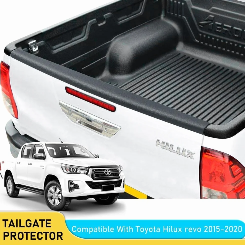 Protezione Bordo Portellone Toyota Hilux 2016-2020 2021-2026 Copertura Cassone LLDPE 3.5mm Anti-Urto Nero Opaco