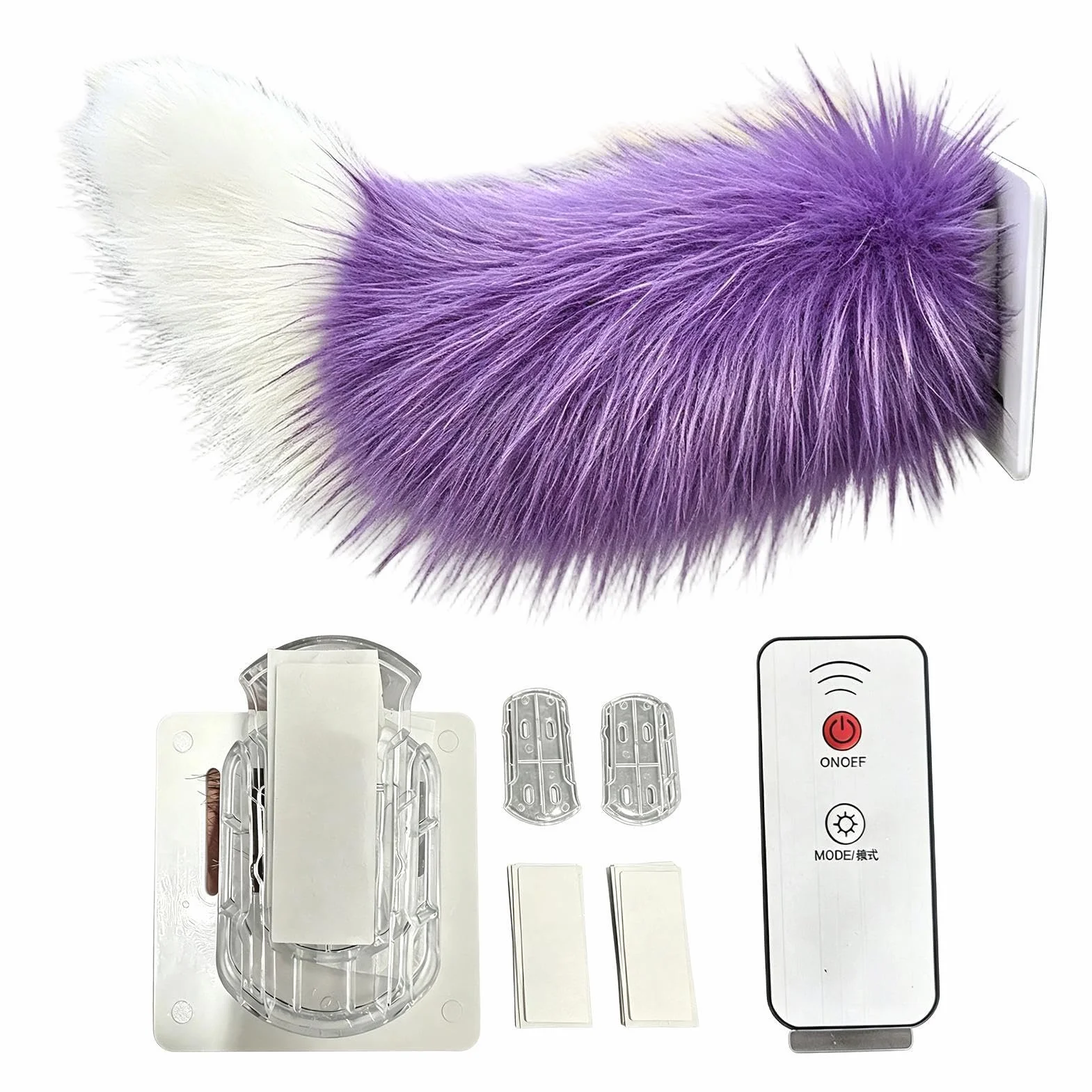 Coda Mobile - Decorazione Realistica Carina Ricaricabile Con Telecomando Scodinzolante, Decorazione Per Auto In Peluche | Per Viaggi In Camper, Camion Posteriori, Motociclette, Veicoli Domestici,