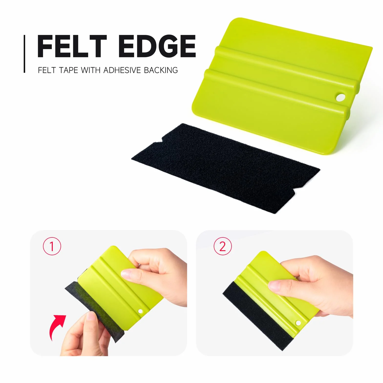 FOSHIO Kit di Attrezzi di Installazione di pellicole per vetri per Auto, Coltello Multiuso, tergipavimento in Feltro, spatole Mini Stick taglierino