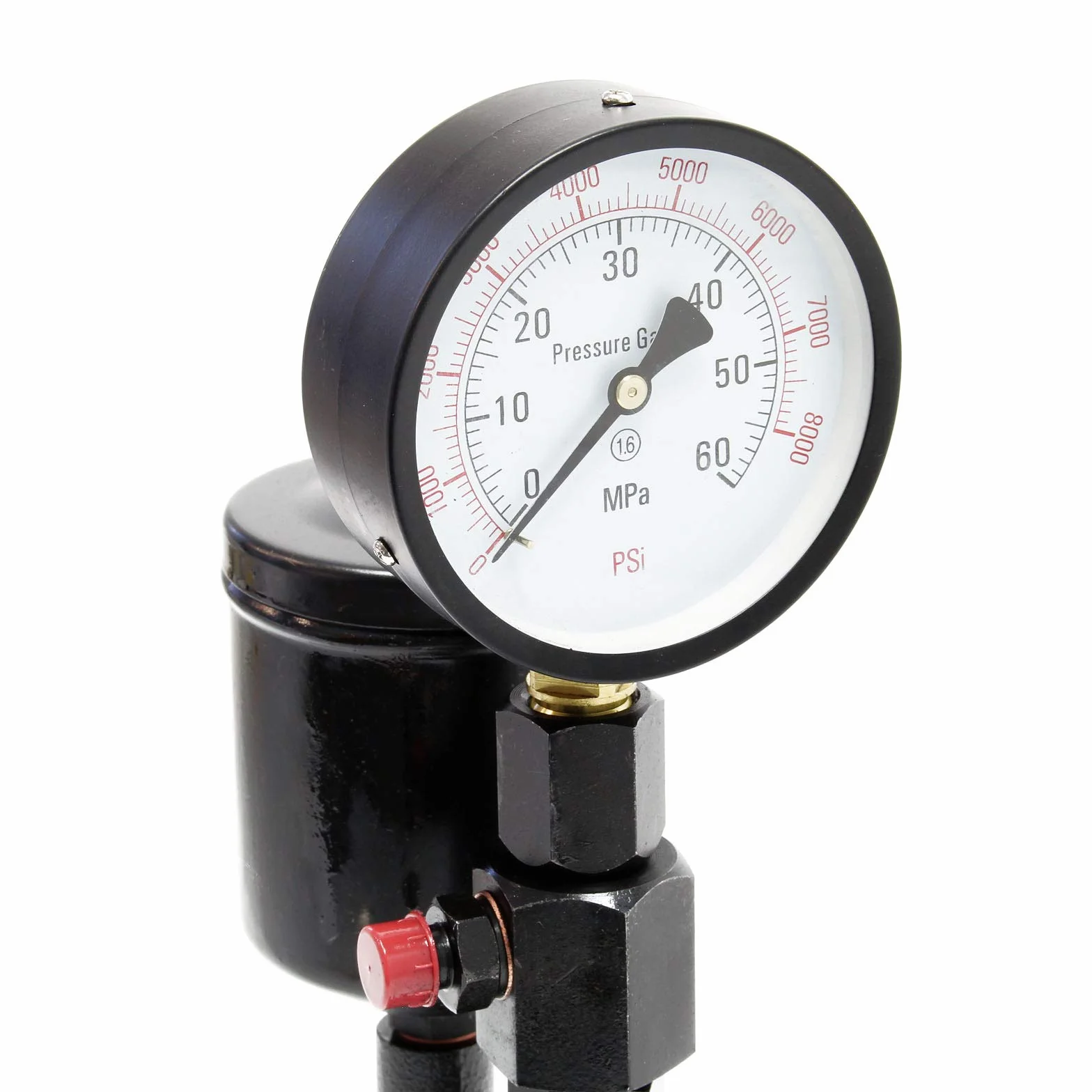 Wiltec Tester per iniettori Diesel 0-600 Bar Strumento di Prova per ugelli d'iniezione