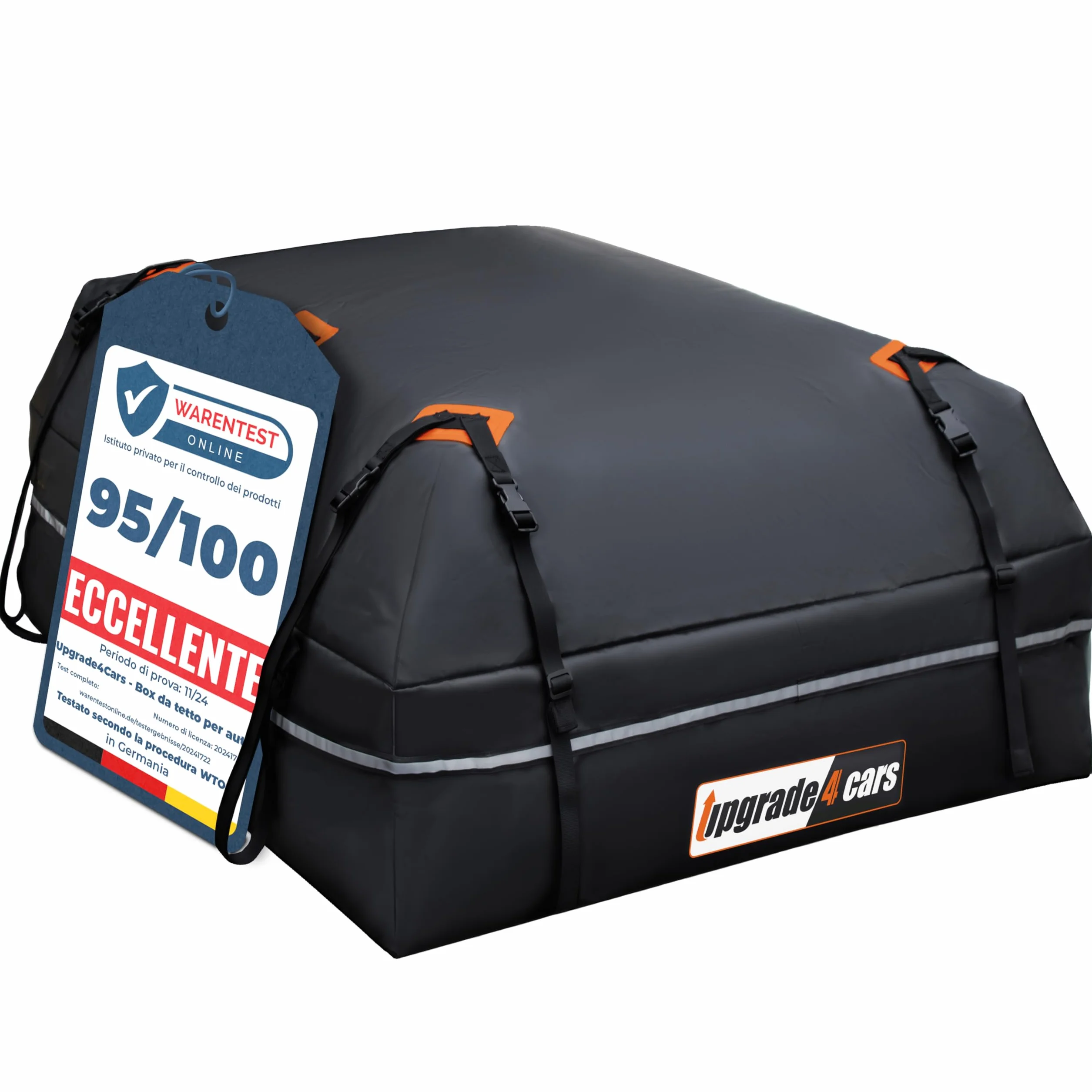 Upgrade4cars Borsa da Tetto Auto Universale Impermeabile Pieghevole 130x110x40 cm 566L