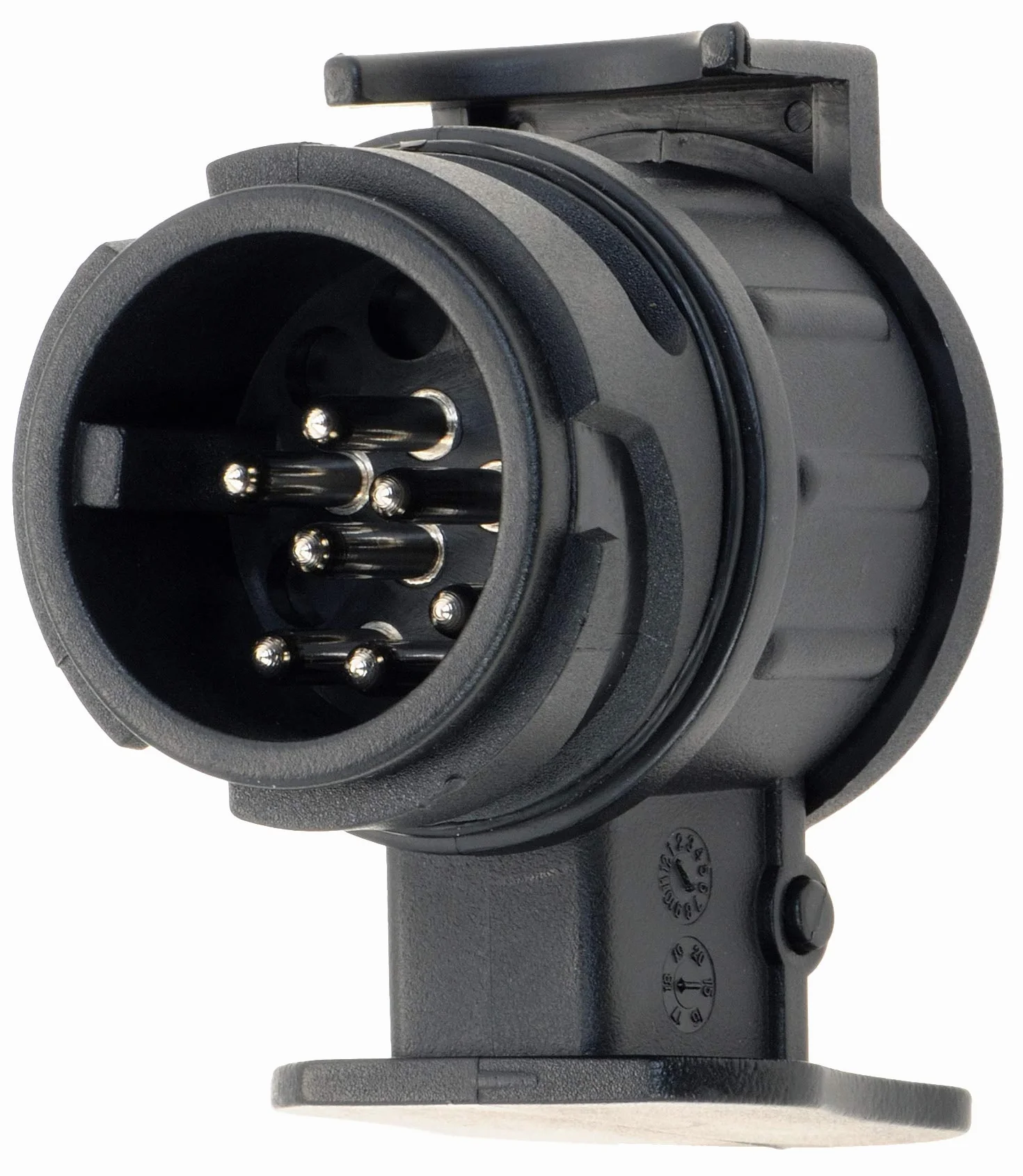 Valonic Adattatore 13 a 7 Poli per Gancio di Traino Nero