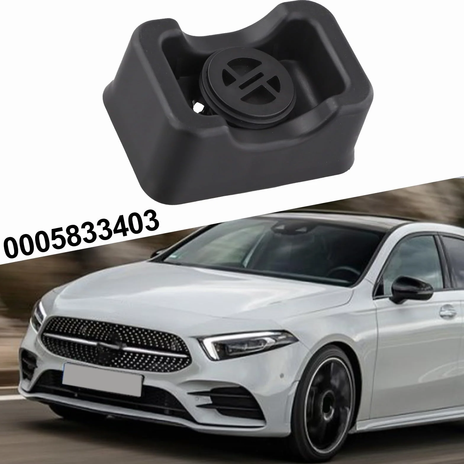 Mercedes BENZ Cuscinetto per Cric OEM 0005833403 Blocco di Supporto Gomma per Classe A W177 Classe B W247 GLA H247 X247