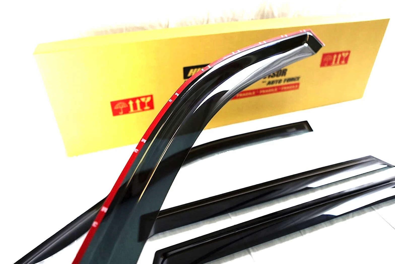 4 deflettori d'aria compatibili con BMW Serie 1 (F20) 5 porte 2011 2012 2013 2014 2015 2016 2017 2018 2019 acrilico