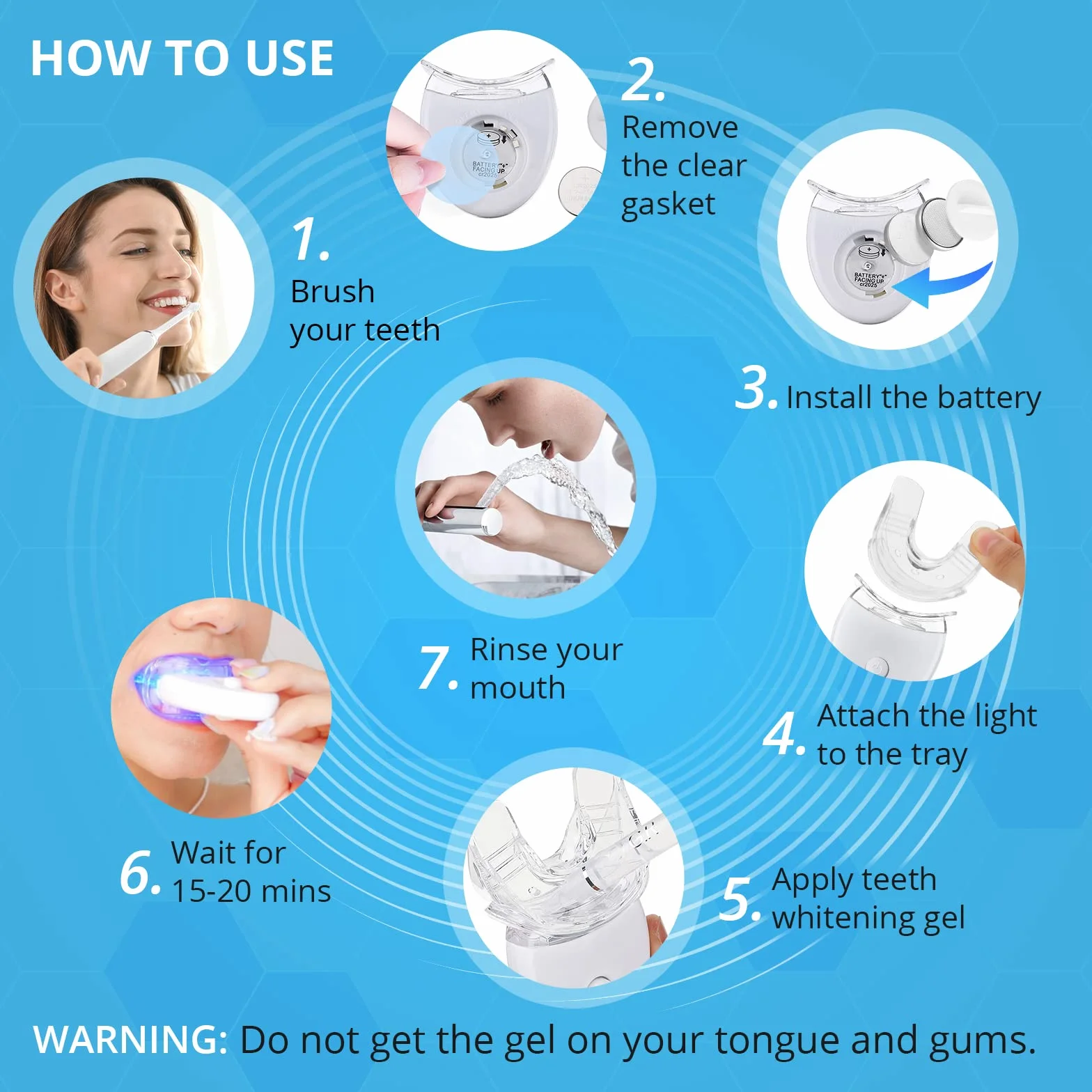 Bledras Kit Sbiancante per Denti Professionale 12 Gel 3 Lenitivi