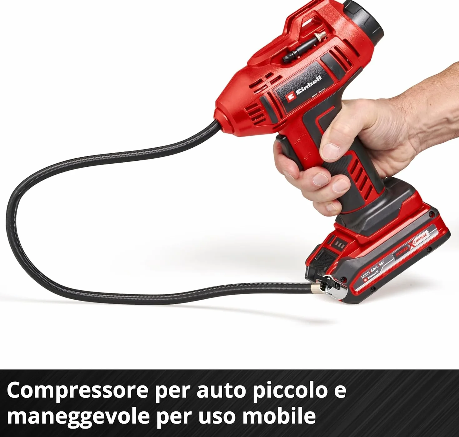 Einhell CE-CC 18 Li-Solo Power X-Change Compressore per auto a batteria 18 V 11 bar ioni di litio