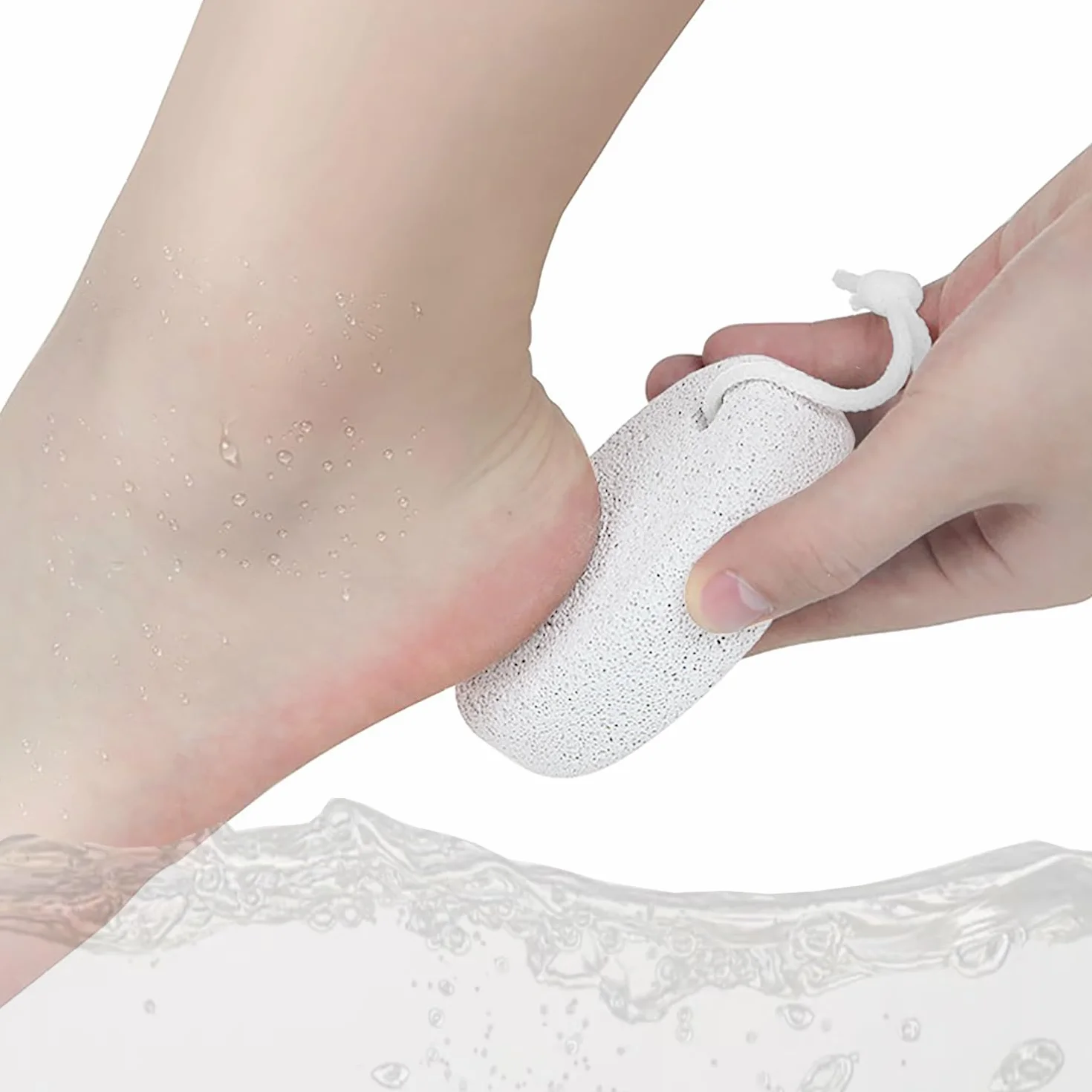 Pietra Pomice Naturale per Piedi e Mani, Lava Pedicure Tools Rimozione Callo Pelle Dura