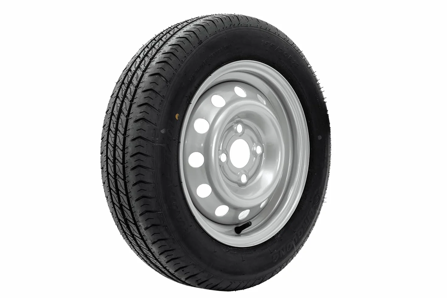 UNITRAILER Set di ruote per rimorchio 155/70 R13 LINGLONG con cerchi in acciaio