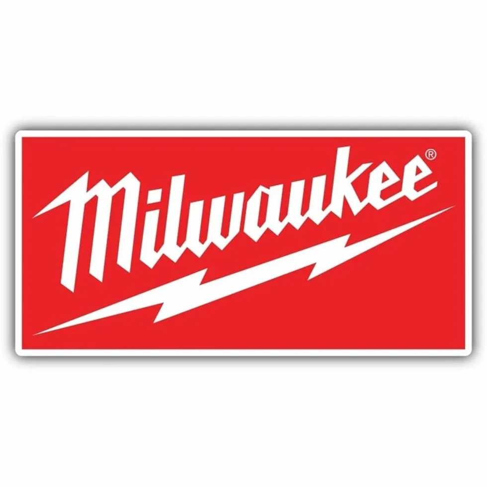 Creative Milwaukee Tool rosso adesivi per auto decorativi in vinile decalcomania auto styling decalcomanie paraurti finestra (dimensioni: 25 cm)