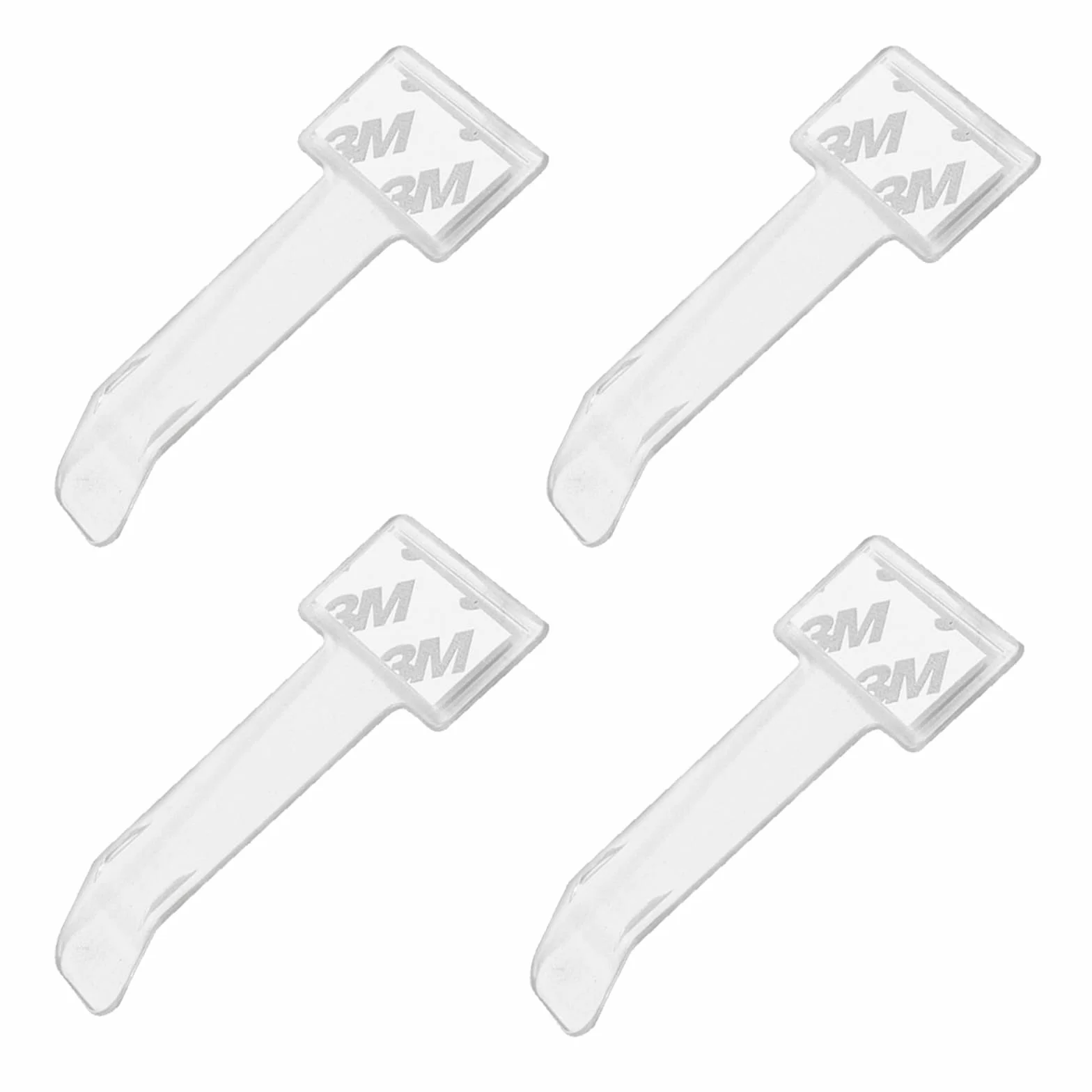Porta Biglietti Parcheggio per Auto 4 Pezzi Clip Adesivo Trasparente