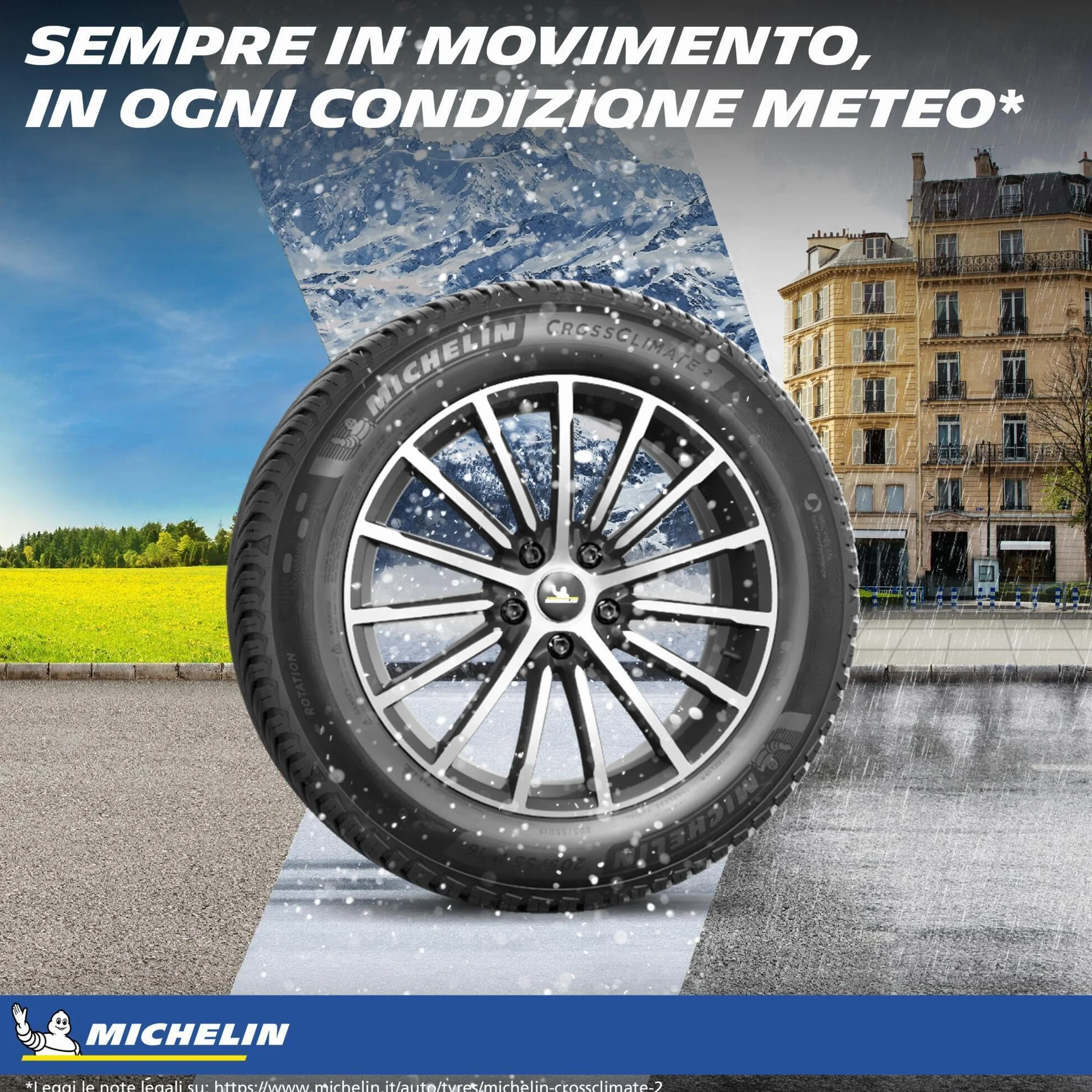 Pneumatico Tutte le stagioni Michelin CROSSCLIMATE 2 205/55R16 91V