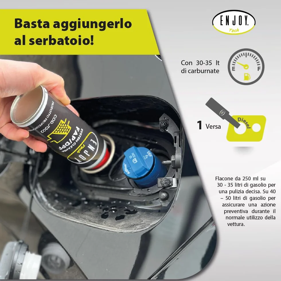 ENJOY TECH Additivo Diesel System Cleaner FAP/Dpf 250ML