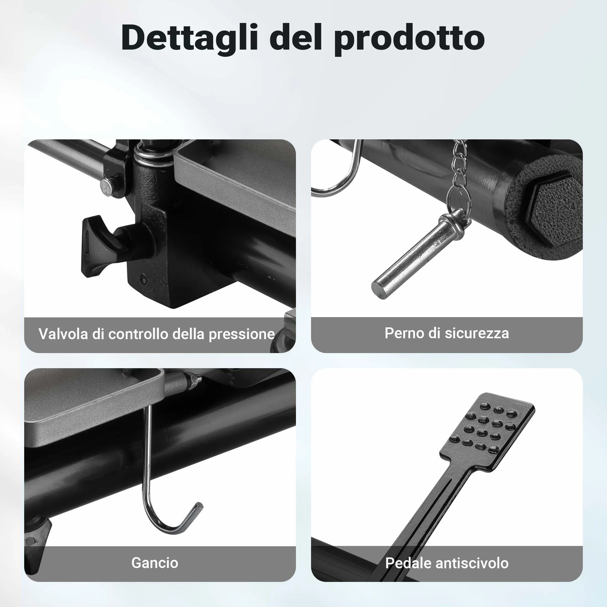 Carrelli sposta auto con cric idraulico 2x 680kg Per pneumatici larghi max 30cm Nero