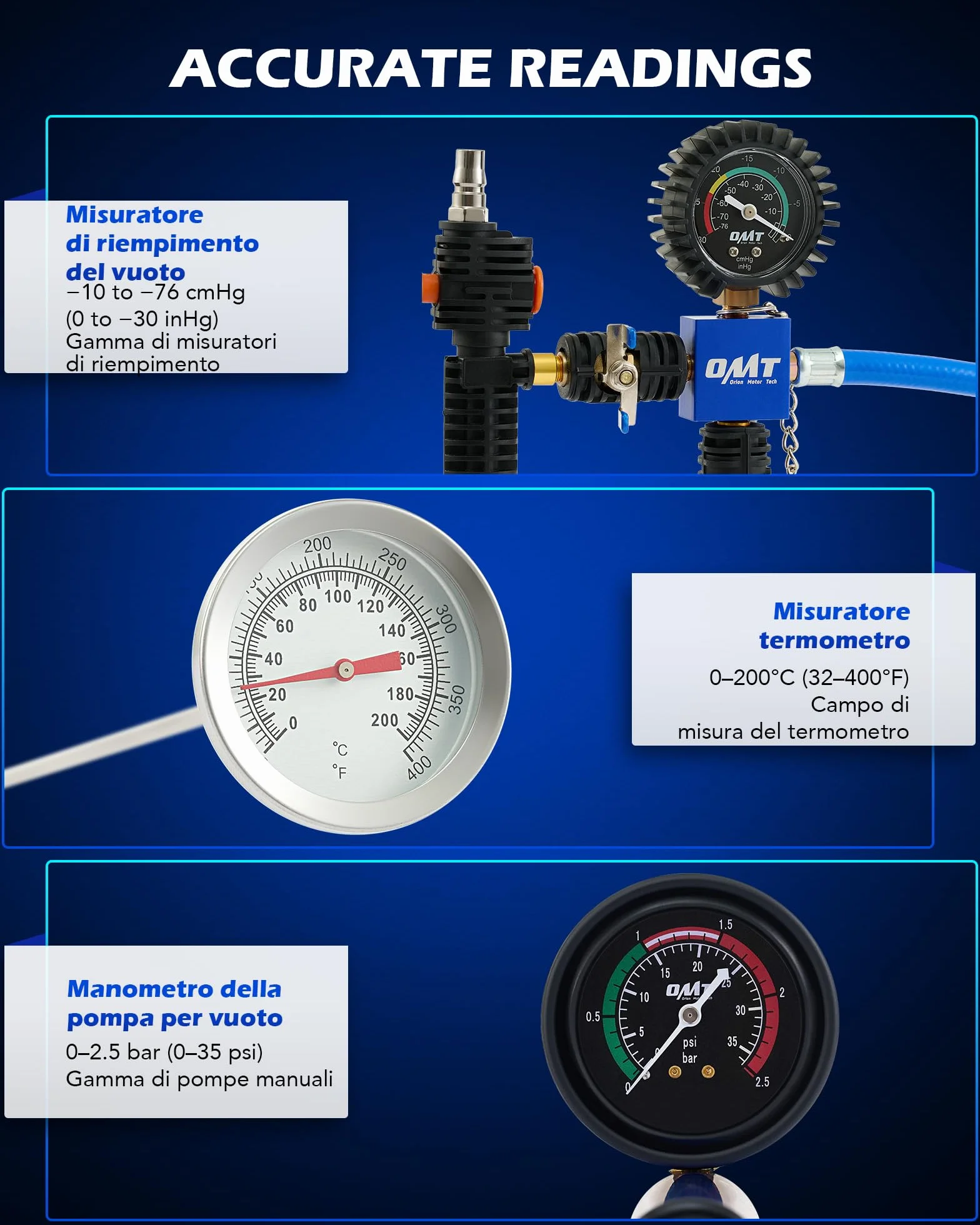 Orion Motor Tech 31 Pezzi Universale Radiatore Pressione Tester Kit con 23 Adattatori, Kit di Prova della Pressione del Sistema di Raffreddamento del Radiatore con Spurgo e Pompa del Vuoto