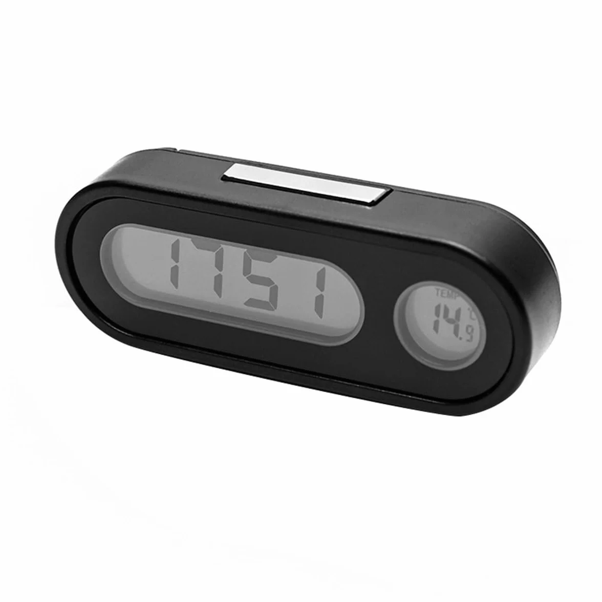 DollaTek Orologio da cruscotto per auto 2 in 1 con display notturno e termometro universali