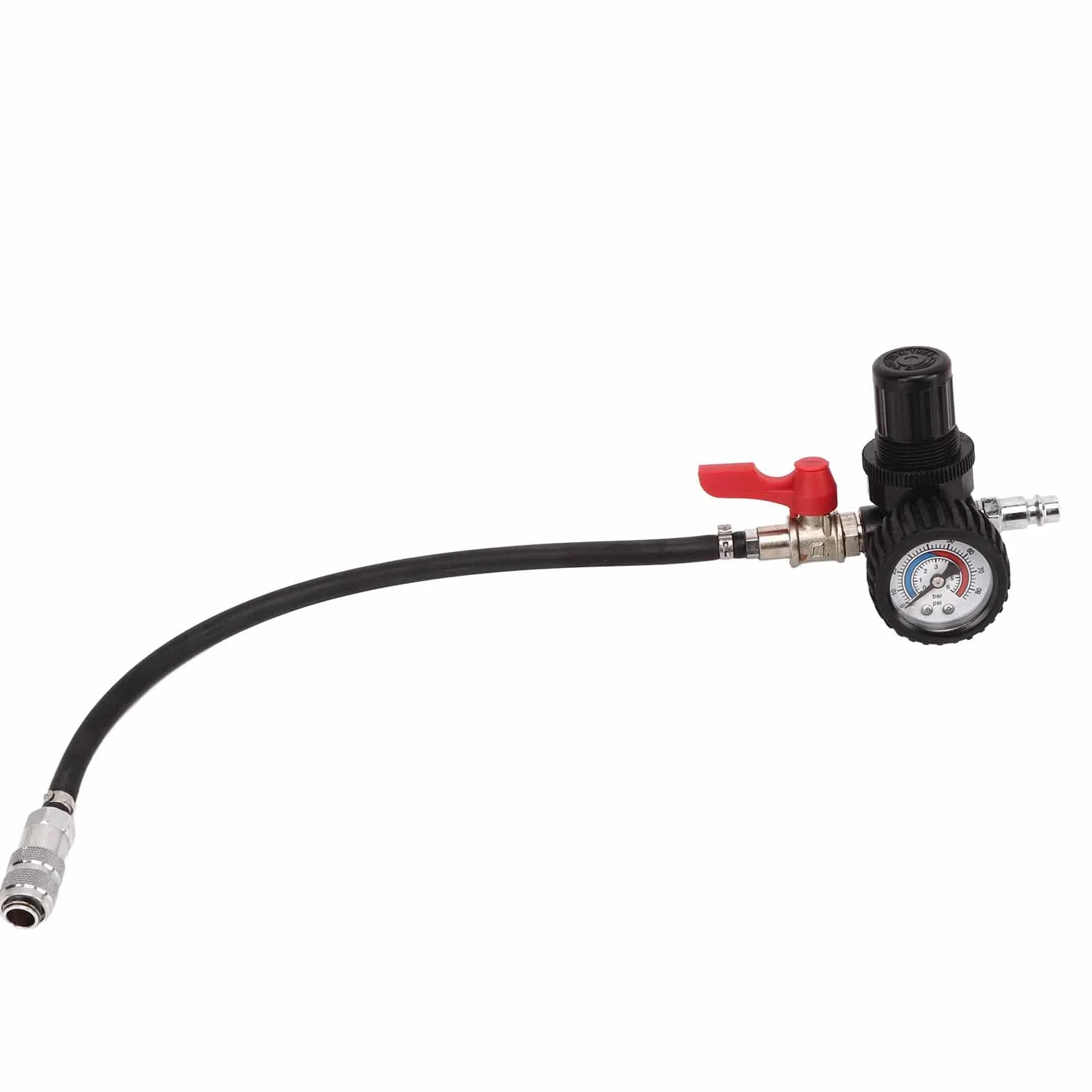 Kit Test Turbocompressore 9 Pezzi con Manometro per Rilevamento Perdite Aria Auto Veicoli Diagnosi Guasti Efficiente