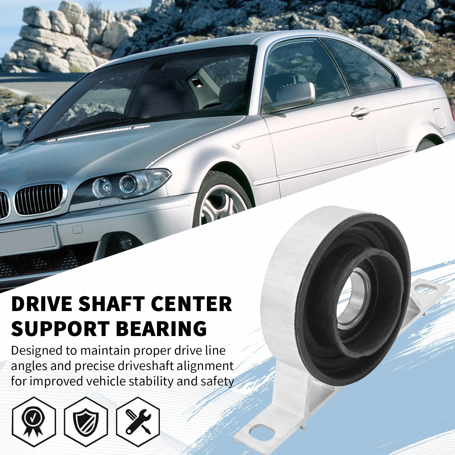 BMW Serie 3 E46 Cuscinetto di supporto centrale albero motore 26121229492 ricambio 1998-2004