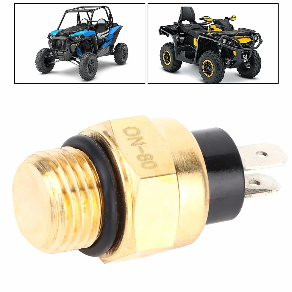 Interruttore della Temperatura della Ventola Interruttori della Temperatura Dell'acqua del Radiatore del Motociclo Interruttore del Sensore di Temperatura del Termostato della Ventola di Raffreddament