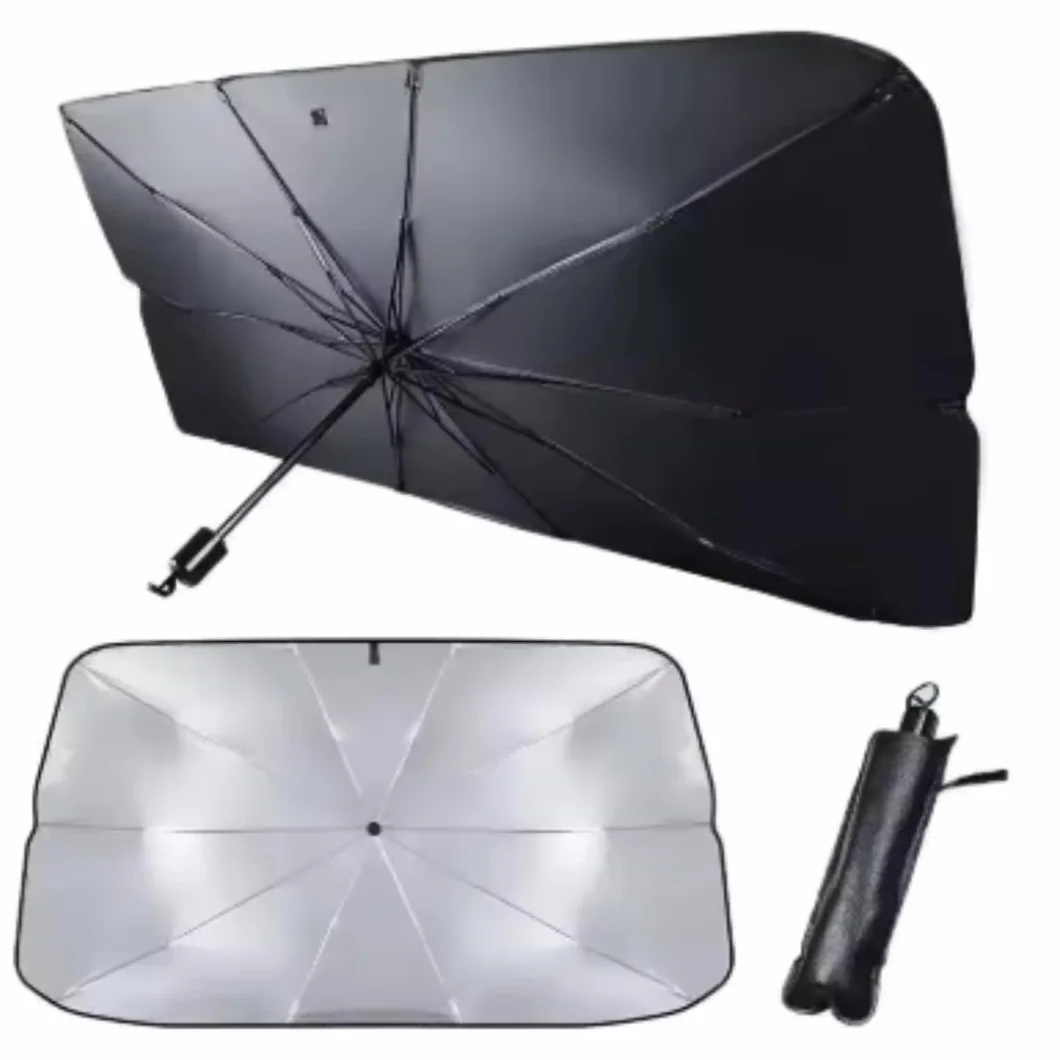 Parasole Auto Parabrezza Interno 125x65cm Pieghevole Universale Blocca 99.9% Raggi UV
