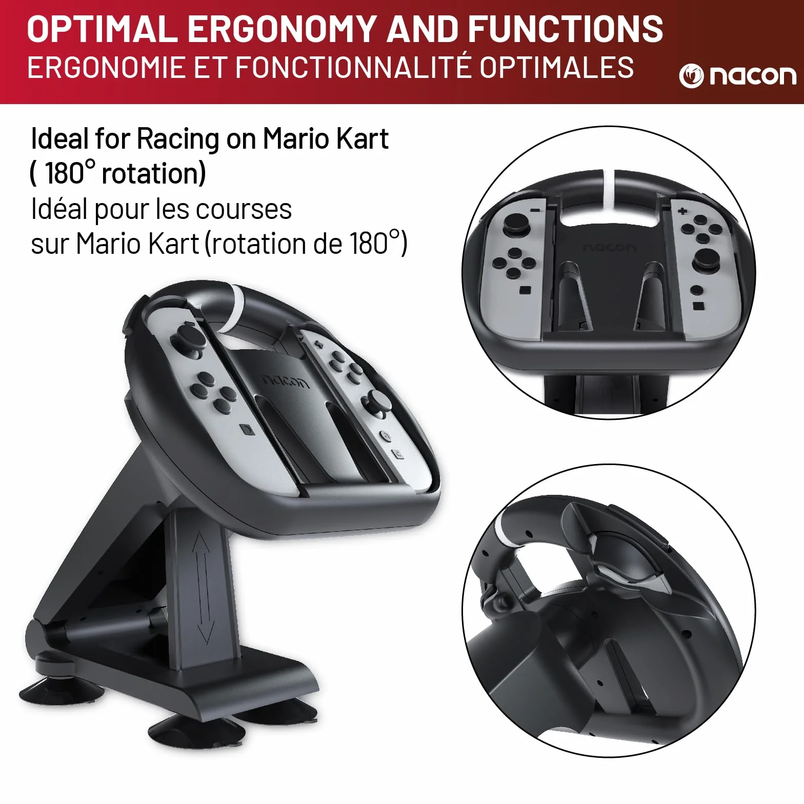 Nacon Foldable Racing Wheel Volante Simulatore Guida