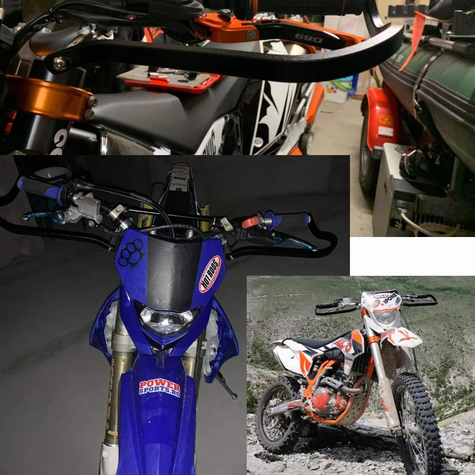 Protezioni per manubrio in alluminio 22 mm per moto motocross MX ATV
